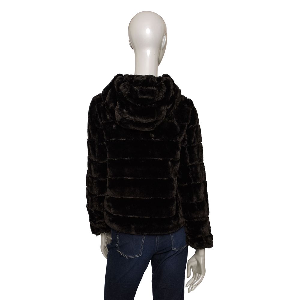 Baldinini Trend Black Polyester Jackets & Coat | Regal Royce