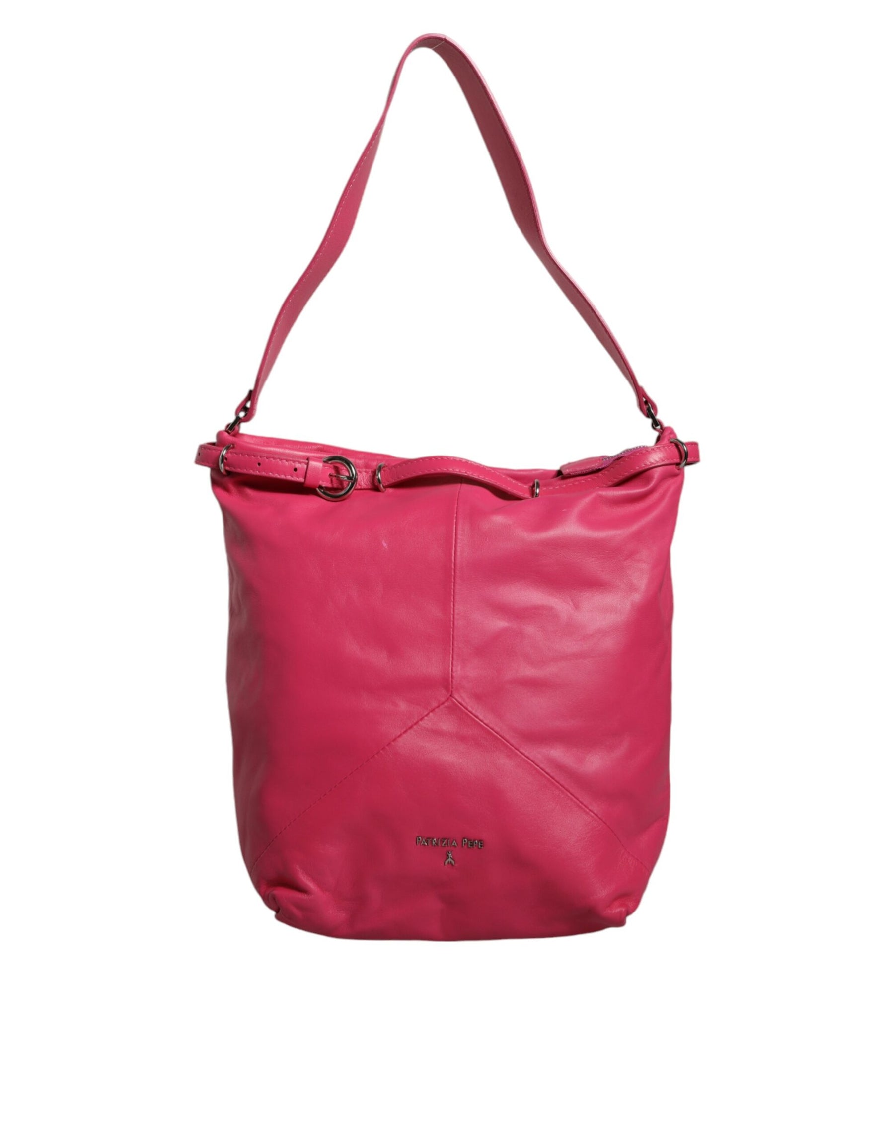 Patrizia Pepe Fuchsia Pink Leather Shoulder Purse Tote Bag | Regal Royce