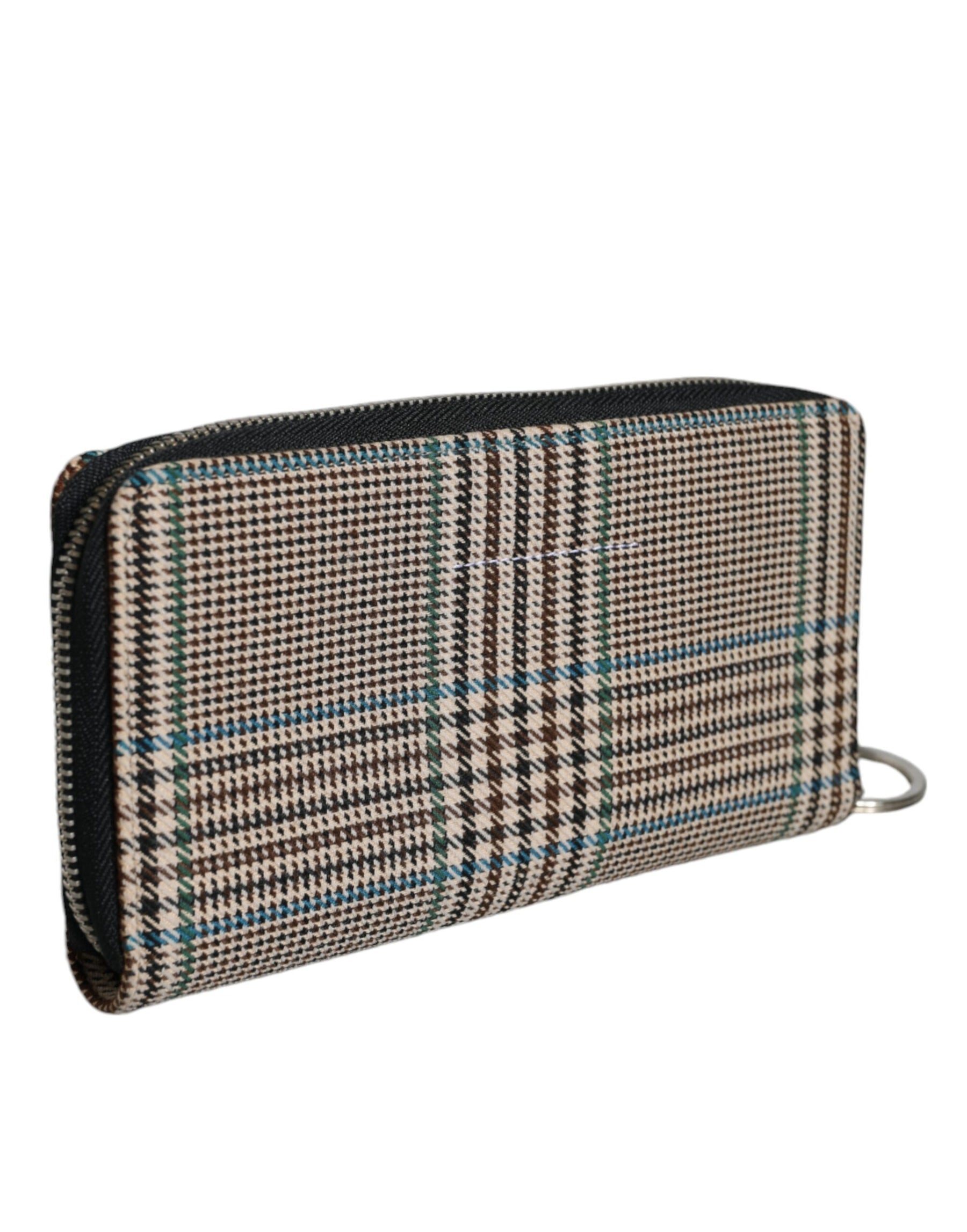 MM6 Maison Margiela Multicolor Houndstooth Continental Zip Around Clutch Wallet | Regal Royce