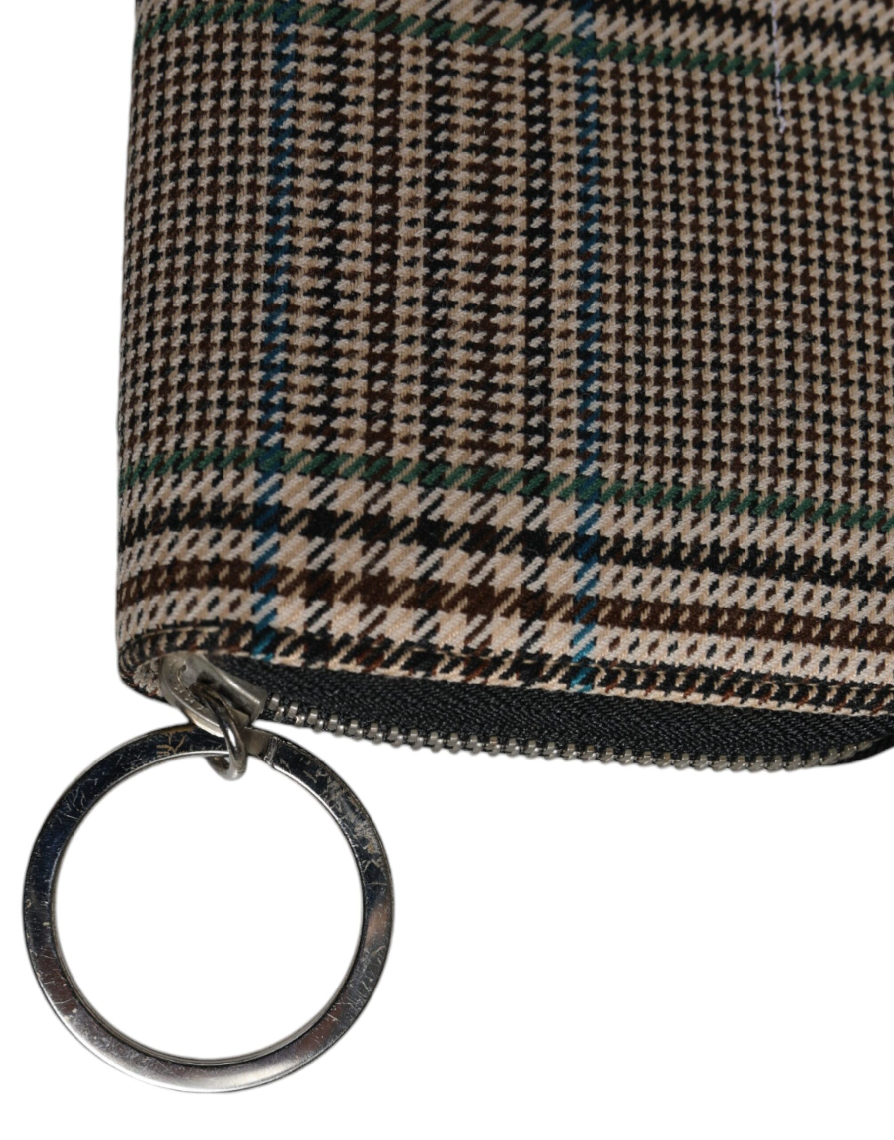 MM6 Maison Margiela Multicolor Houndstooth Continental Zip Around Clutch Wallet | Regal Royce