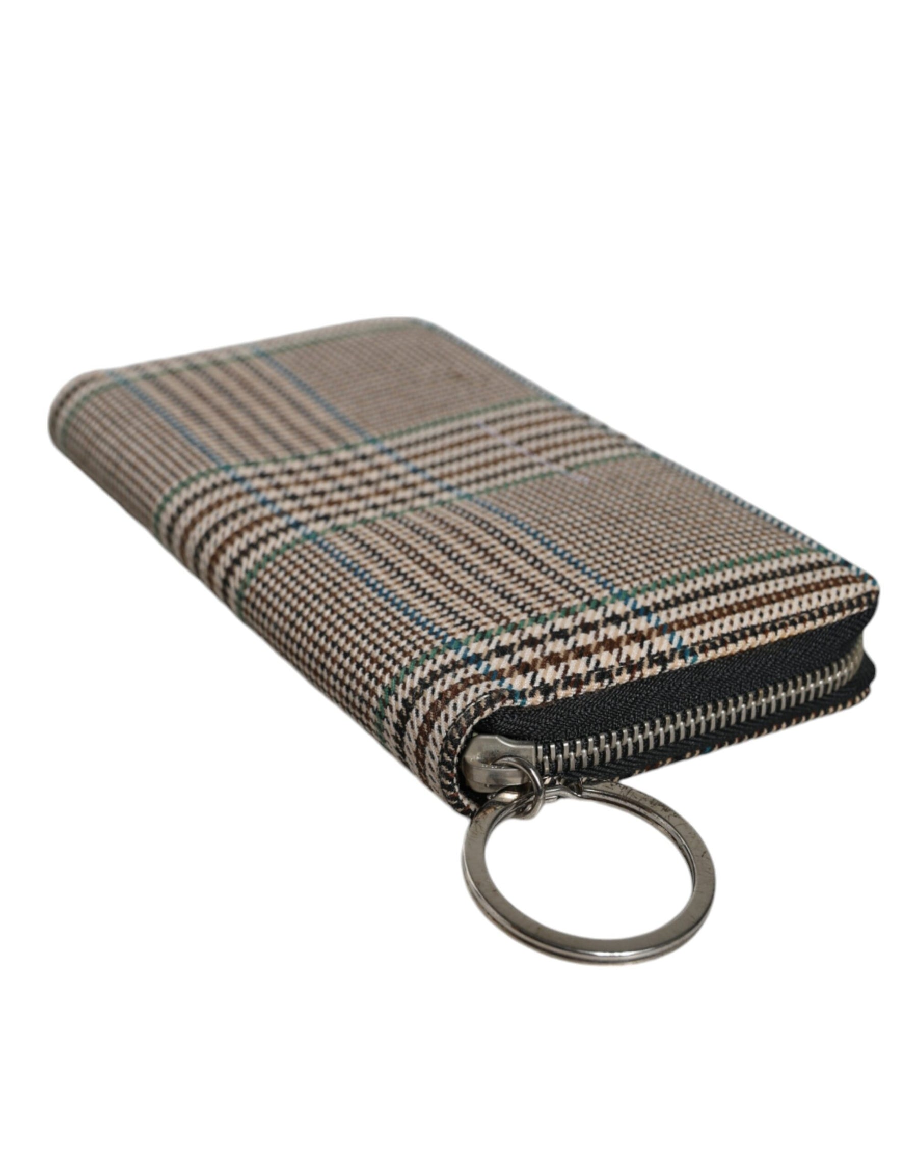 MM6 Maison Margiela Multicolor Houndstooth Continental Zip Around Clutch Wallet | Regal Royce