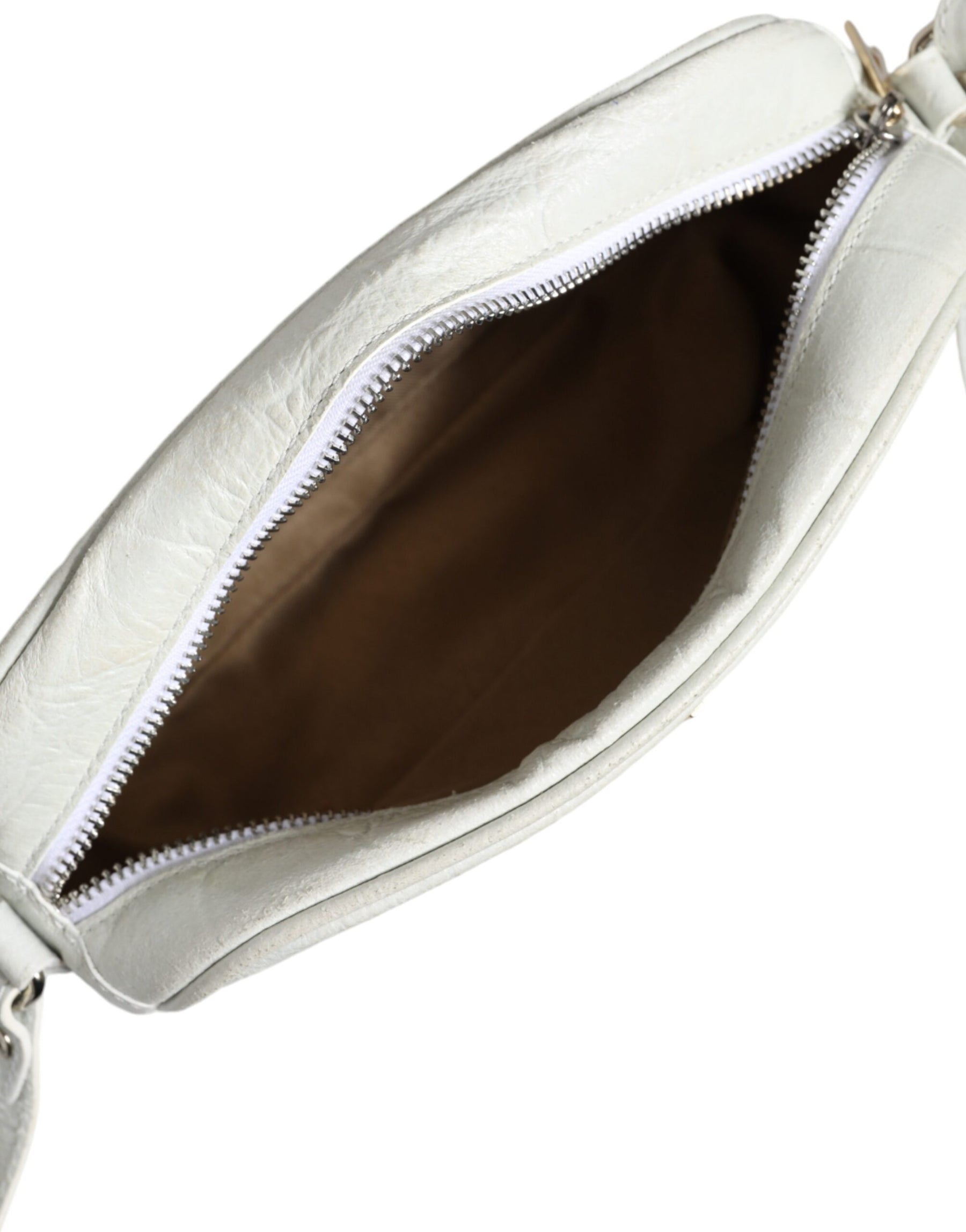 Aniye By White Croc Print Leather Crossbody Sling Bag | Regal Royce