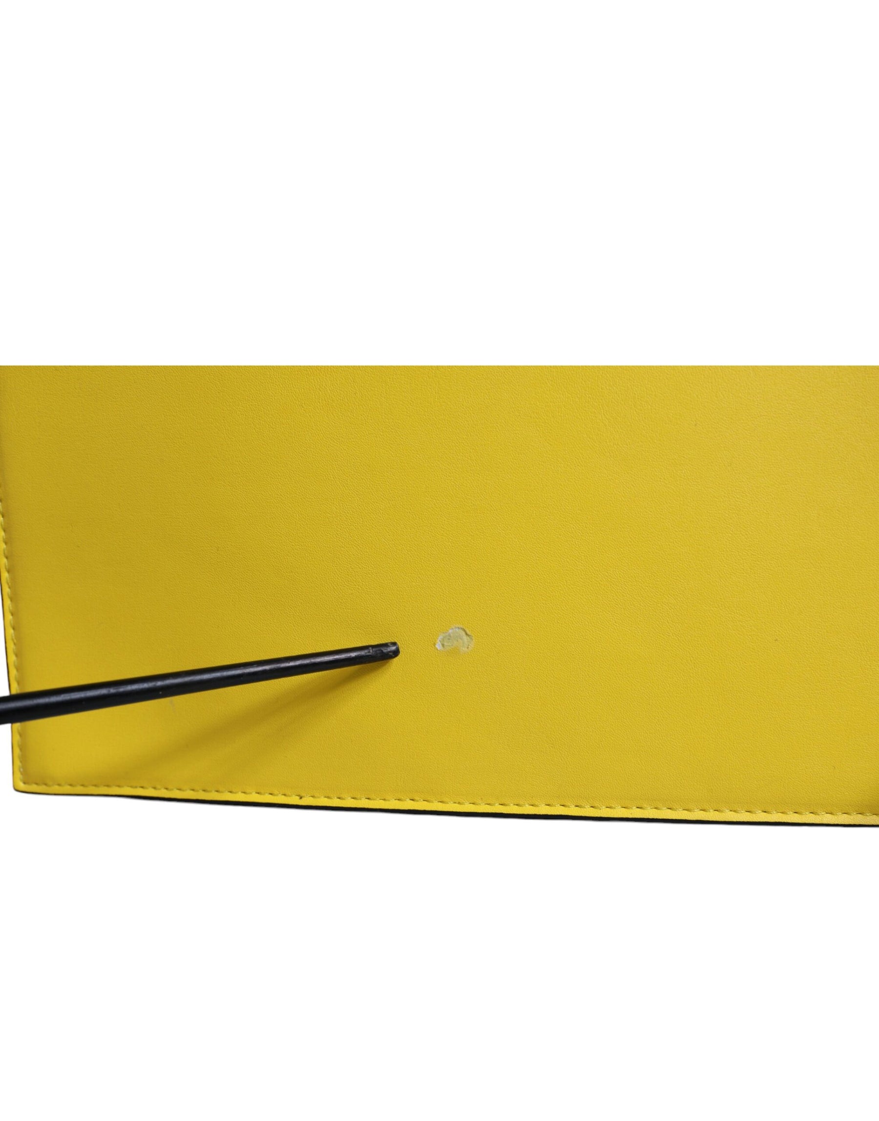 MSGM Yellow Leather Logo Crossbody Sling Shoulder Bag | Regal Royce