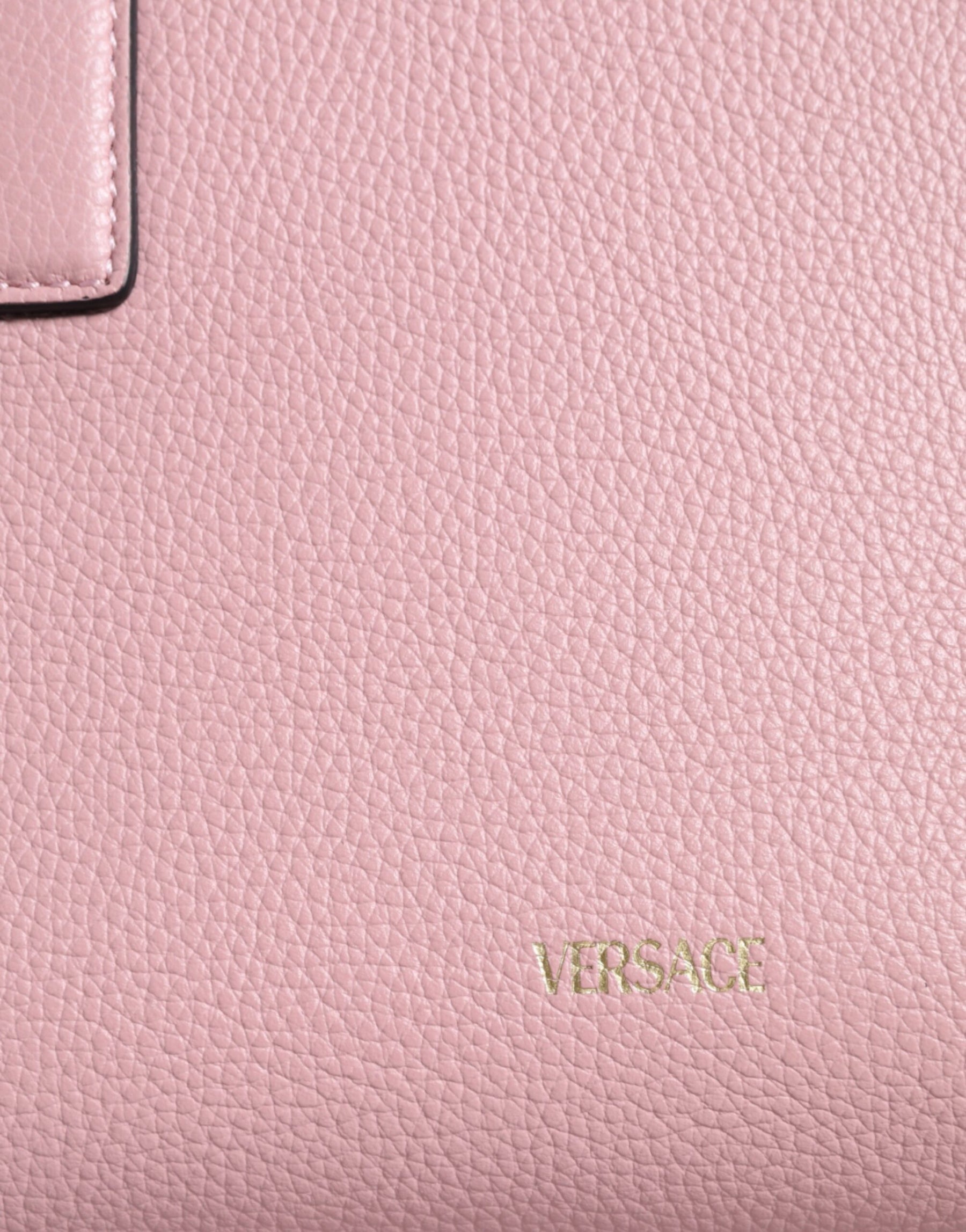 Versace Pink Small Top Handle Grainy Calf Leather Crossbody Bag | Regal Royce