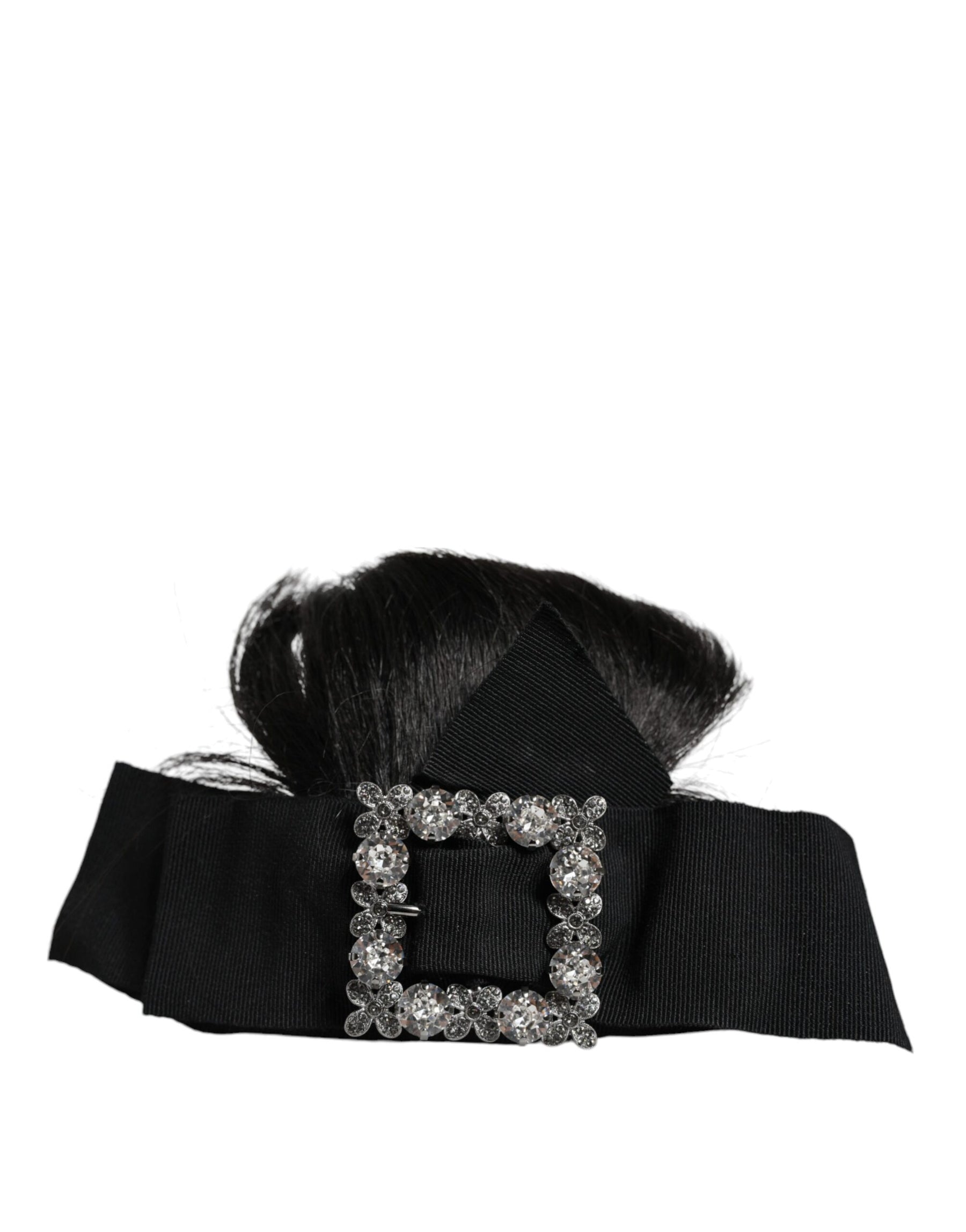 Dolce & Gabbana Black Hair Parrucchiera Crystal Headband Diadem | Regal Royce