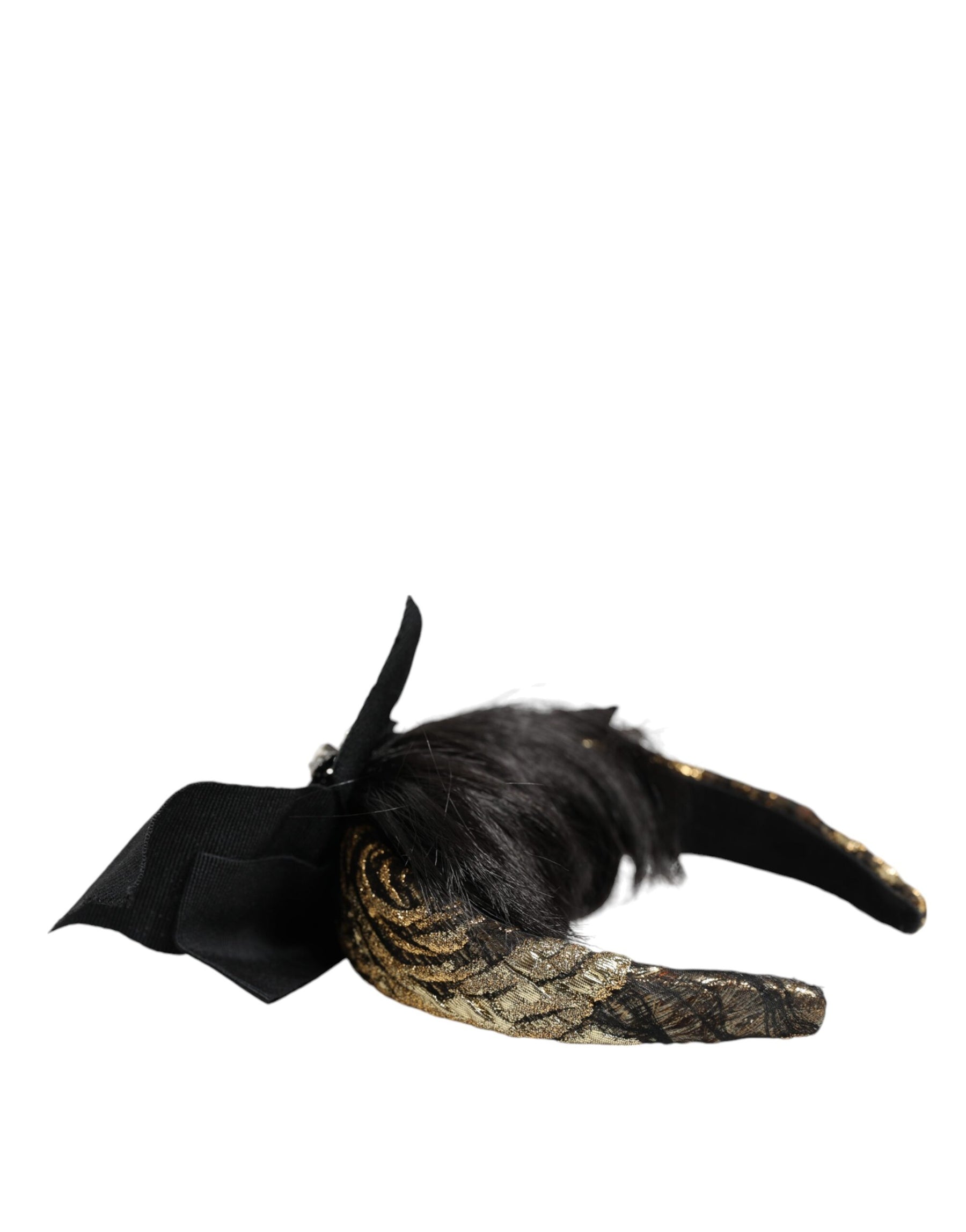 Dolce & Gabbana Black Hair Parrucchiera Crystal Headband Diadem | Regal Royce