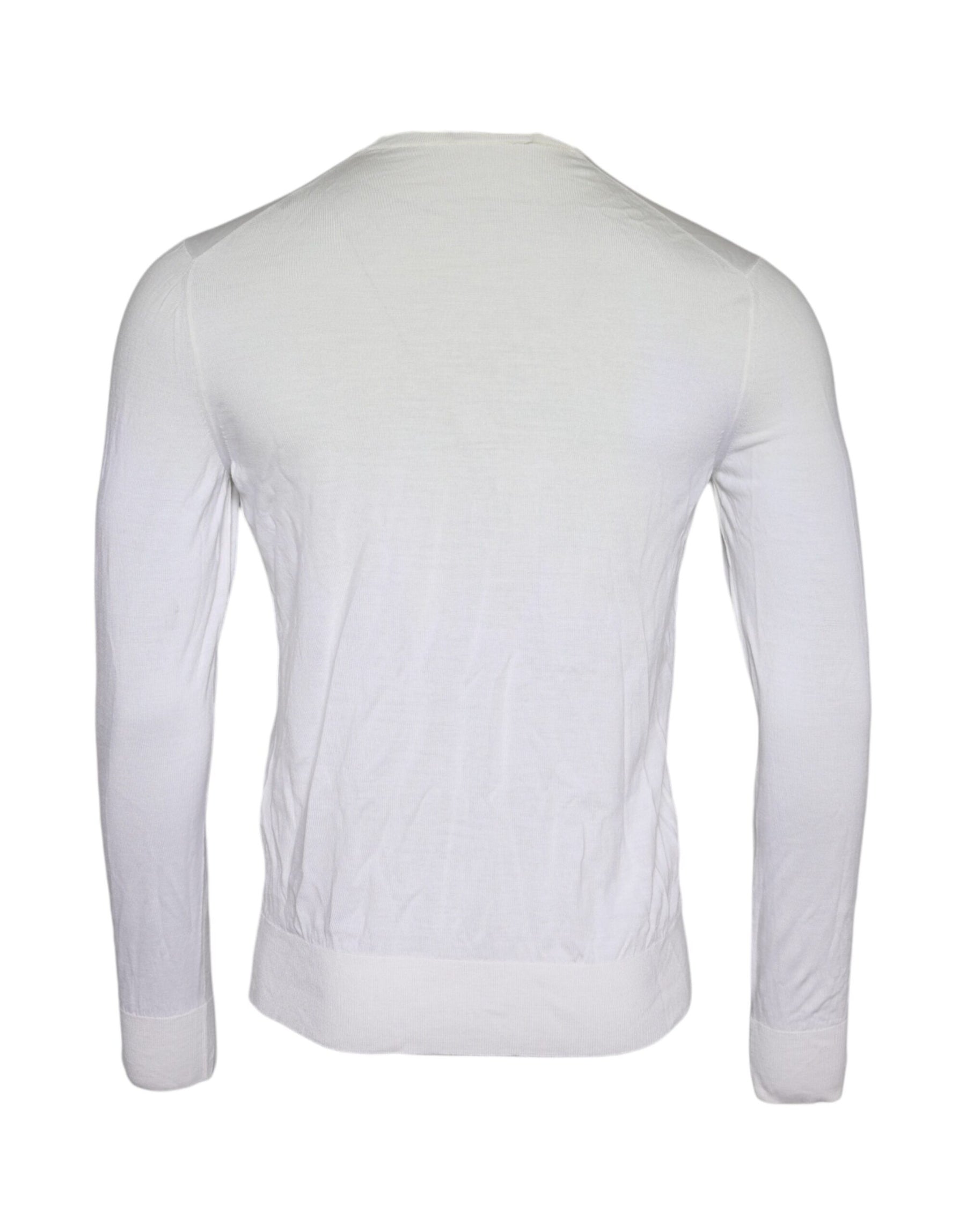 Dolce & Gabbana Off White Wool Turtle Neck Pullover Sweater | Regal Royce