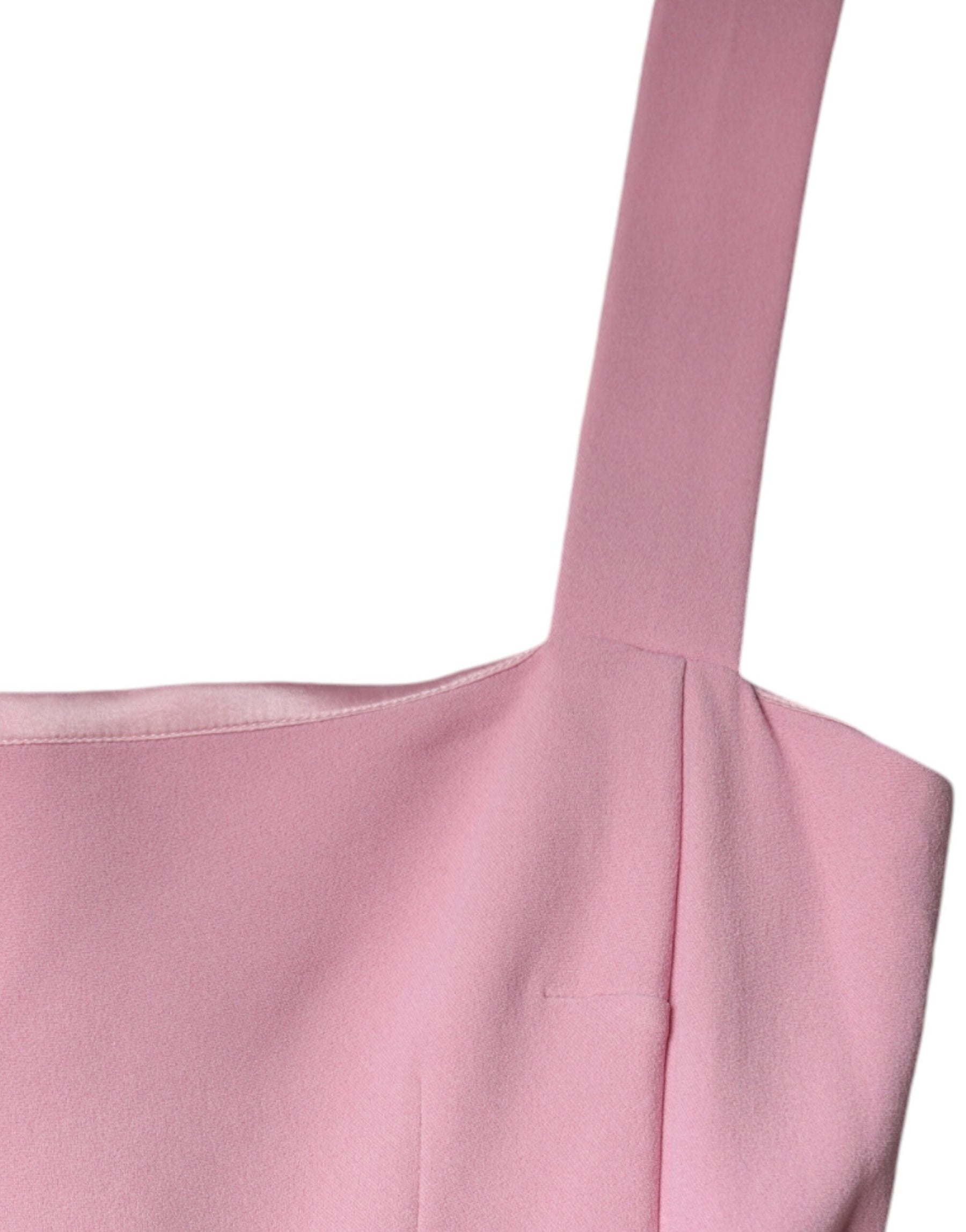 Dolce & Gabbana Pink A-line Flare Viscose Sleeveless Dress | Regal Royce