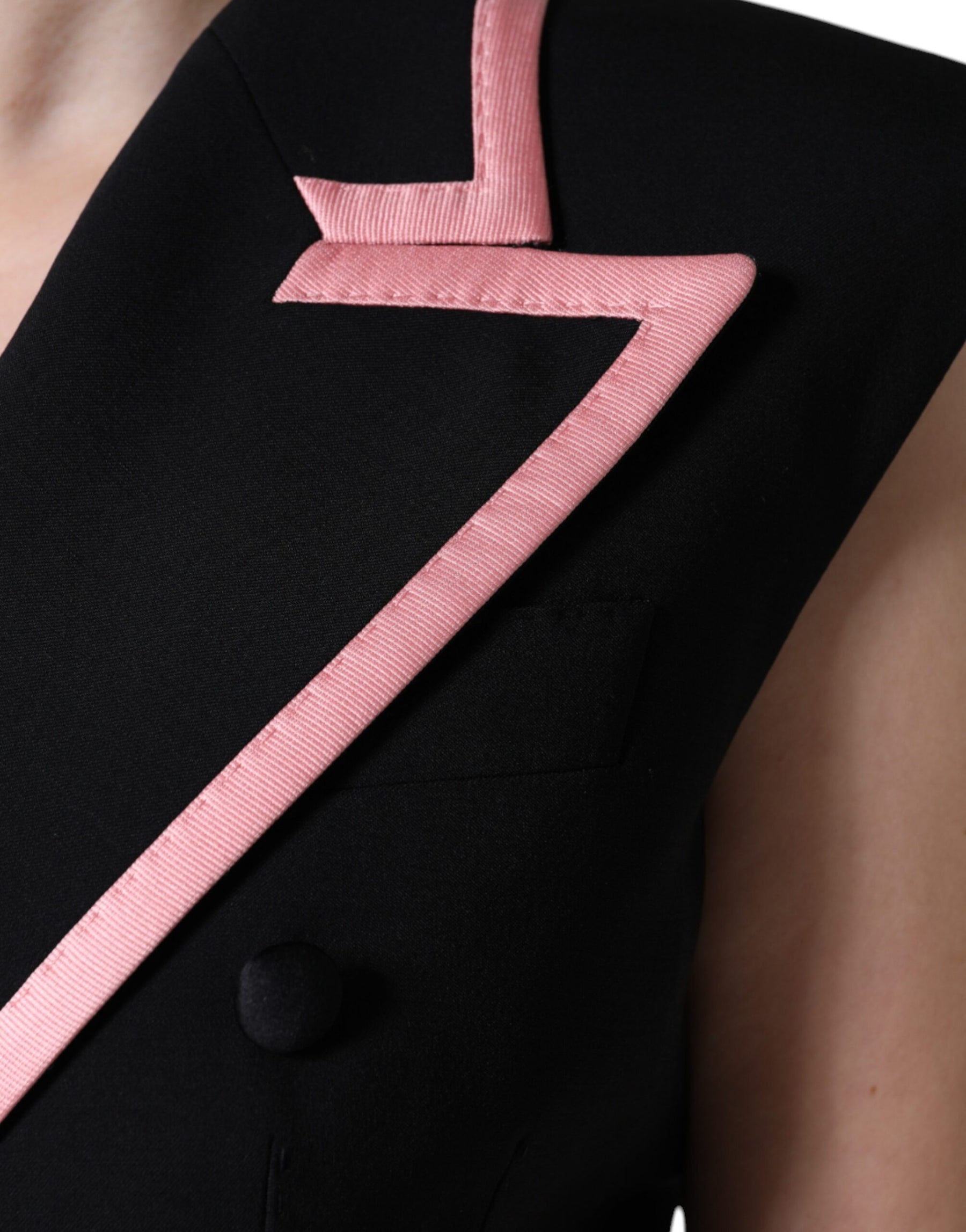 Dolce & Gabbana Black Wool Blend Sleeveless Jumpsuit Dress | Regal Royce