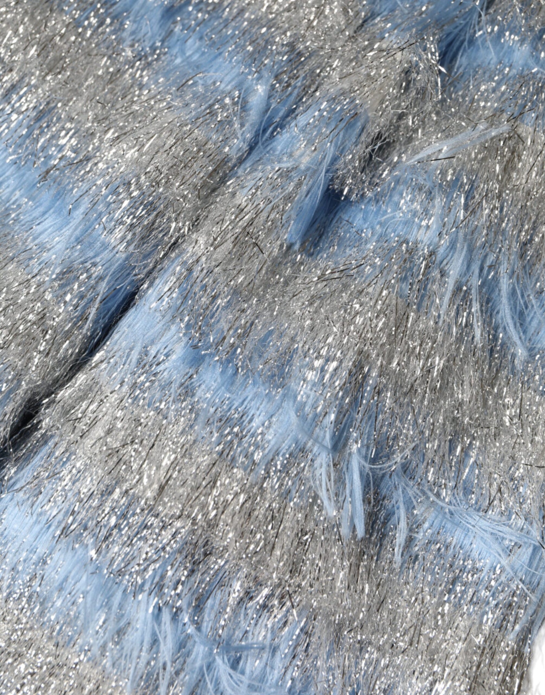 Dolce & Gabbana Light Blue Silver Jacquard A-line Midi Dress | Regal Royce