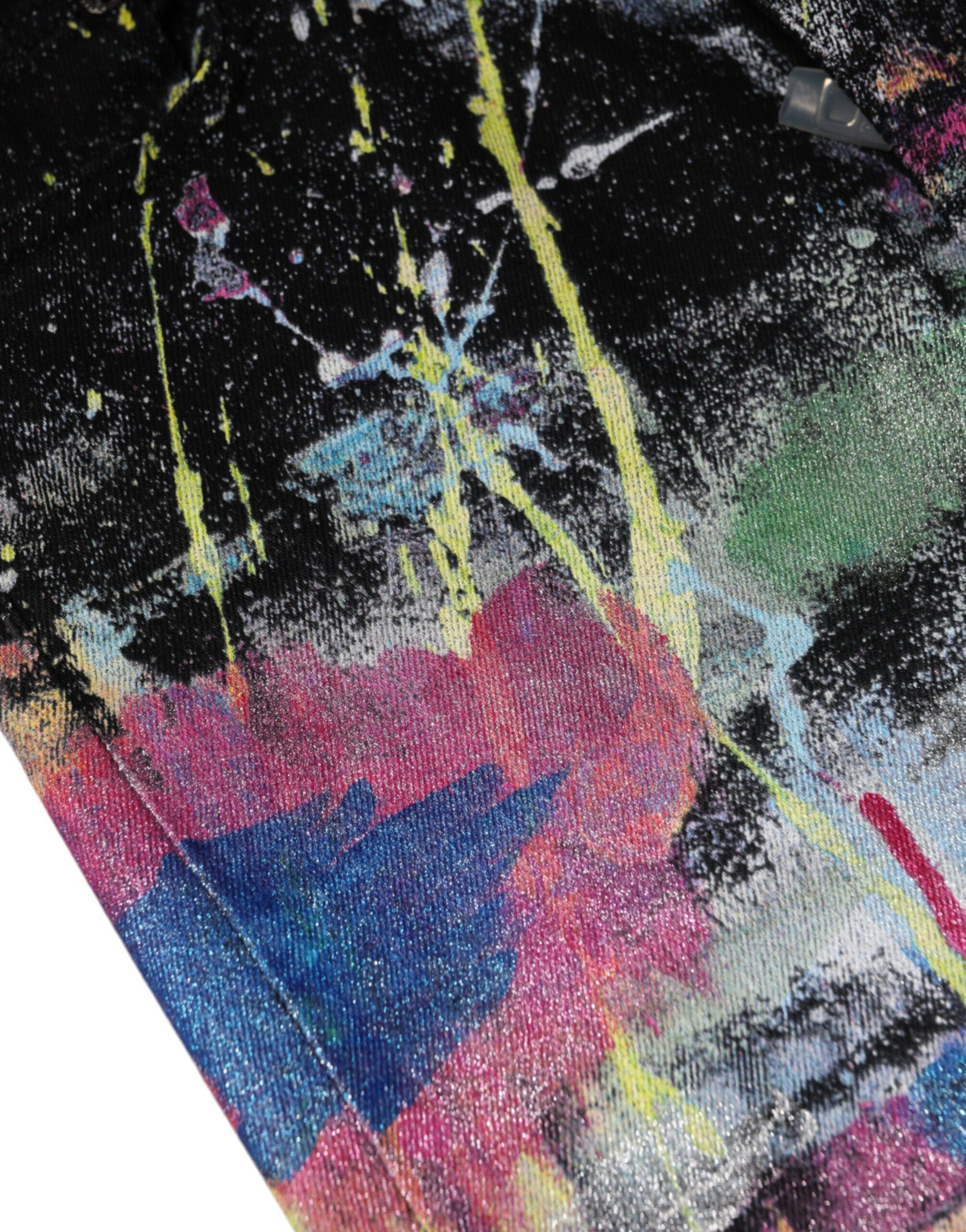 Dolce & Gabbana Multicolor Splatter Paint Cotton Skinny Denim Jeans | Regal Royce