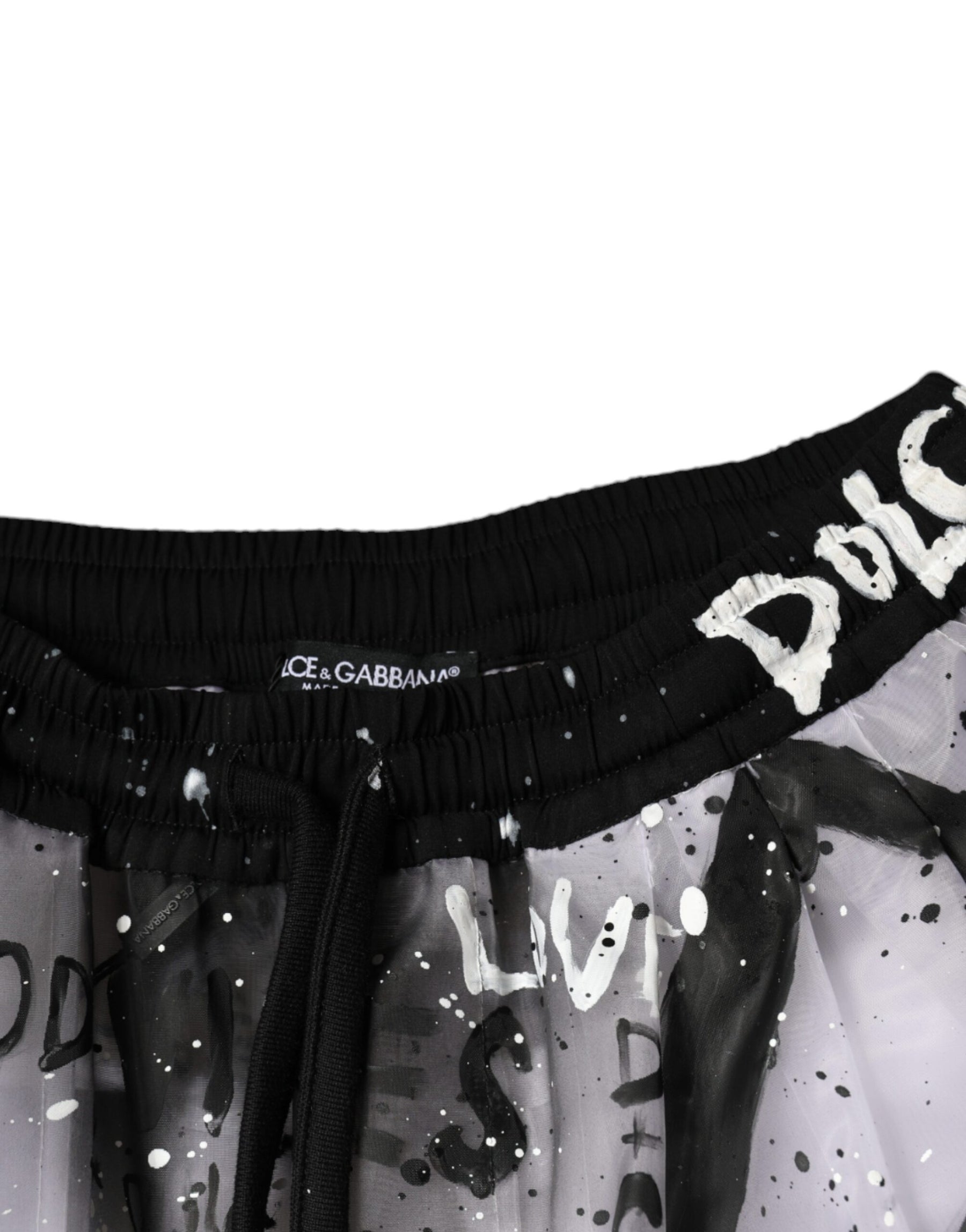 Dolce & Gabbana White See Through Logo Cropped Cargo Pants | Regal Royce