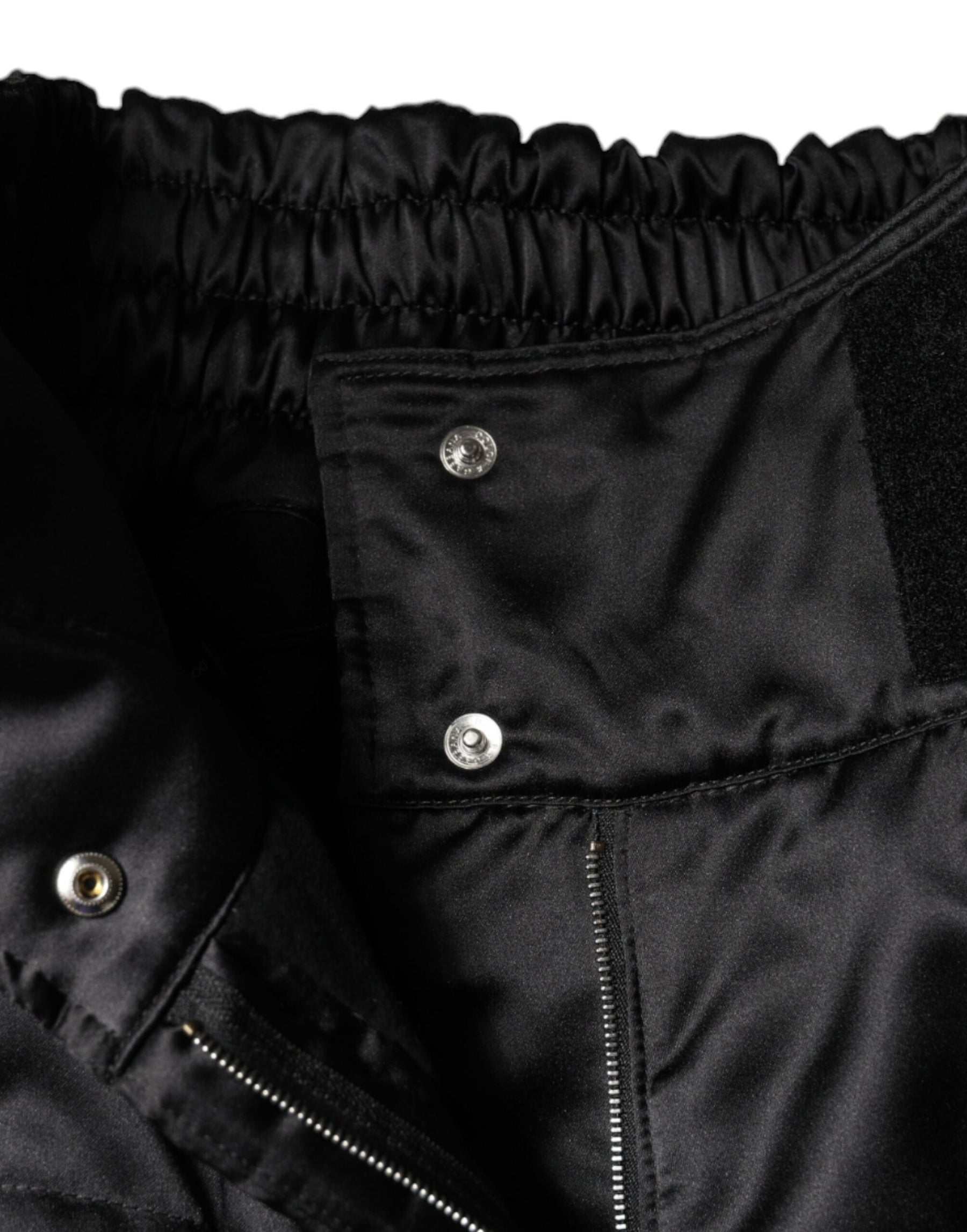 Dolce & Gabbana Black Quilted High Waist Women Boot Cut Pants | Regal Royce