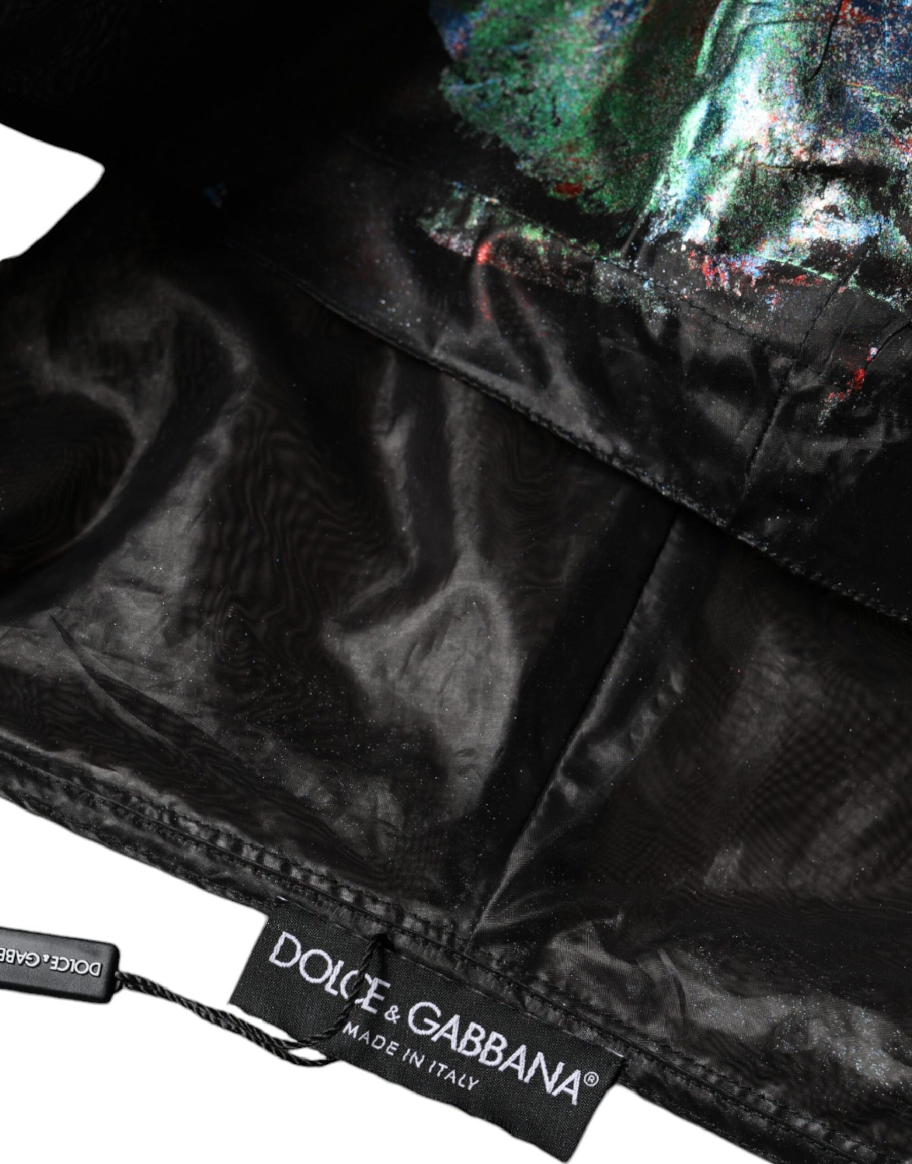 Dolce & Gabbana Multicolor Print Hooded Sweatshirt Sweater | Regal Royce