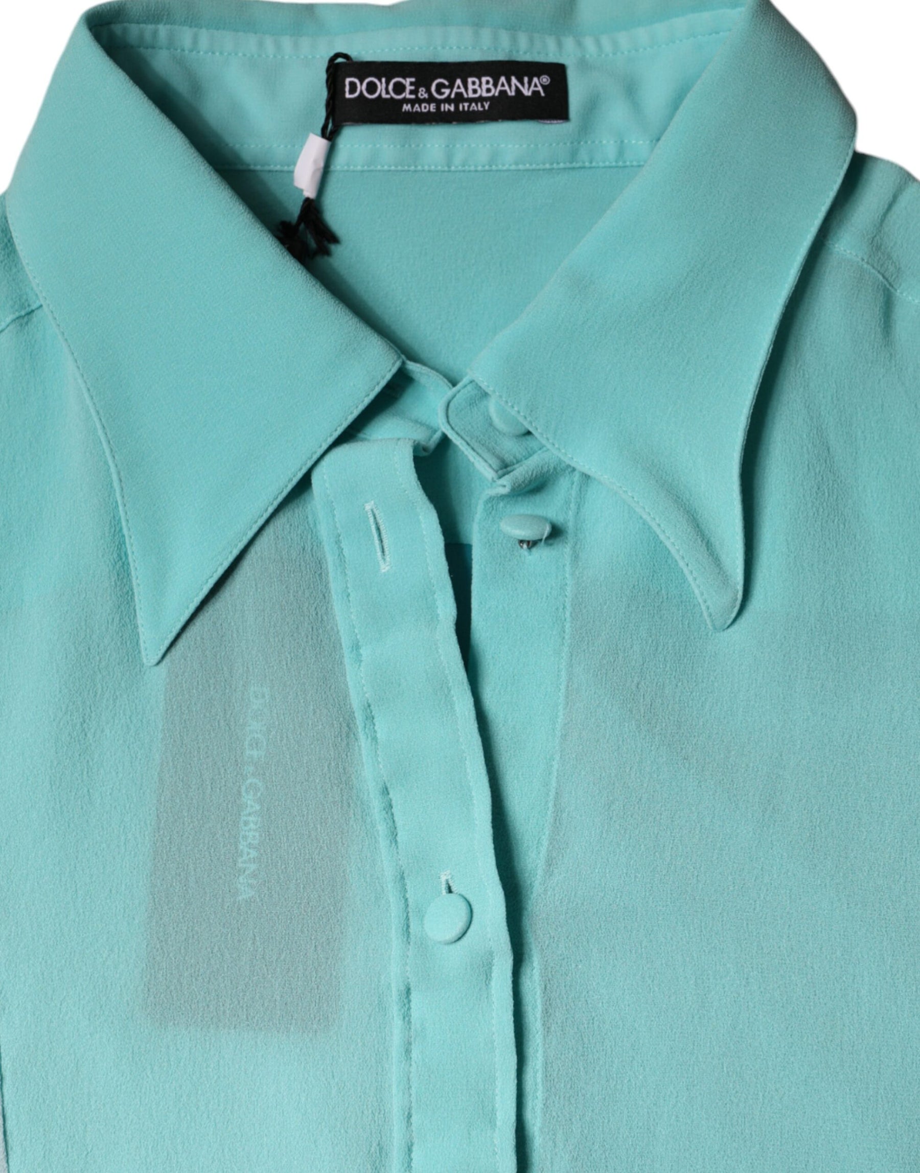 Dolce & Gabbana Multicolor Long Sleeve Button Blouse Top | Regal Royce