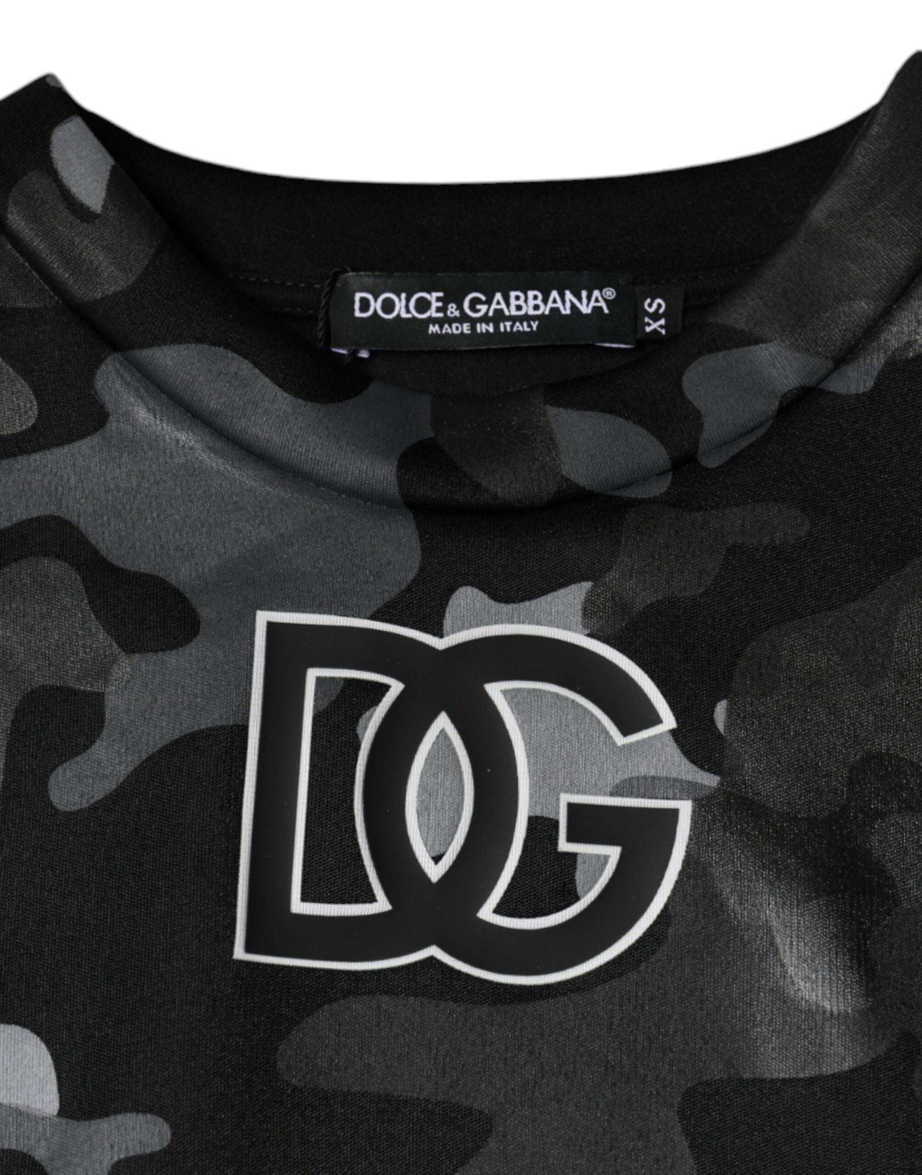Dolce & Gabbana Black Camouflage Round Neck Sweatshirt Sweater | Regal Royce