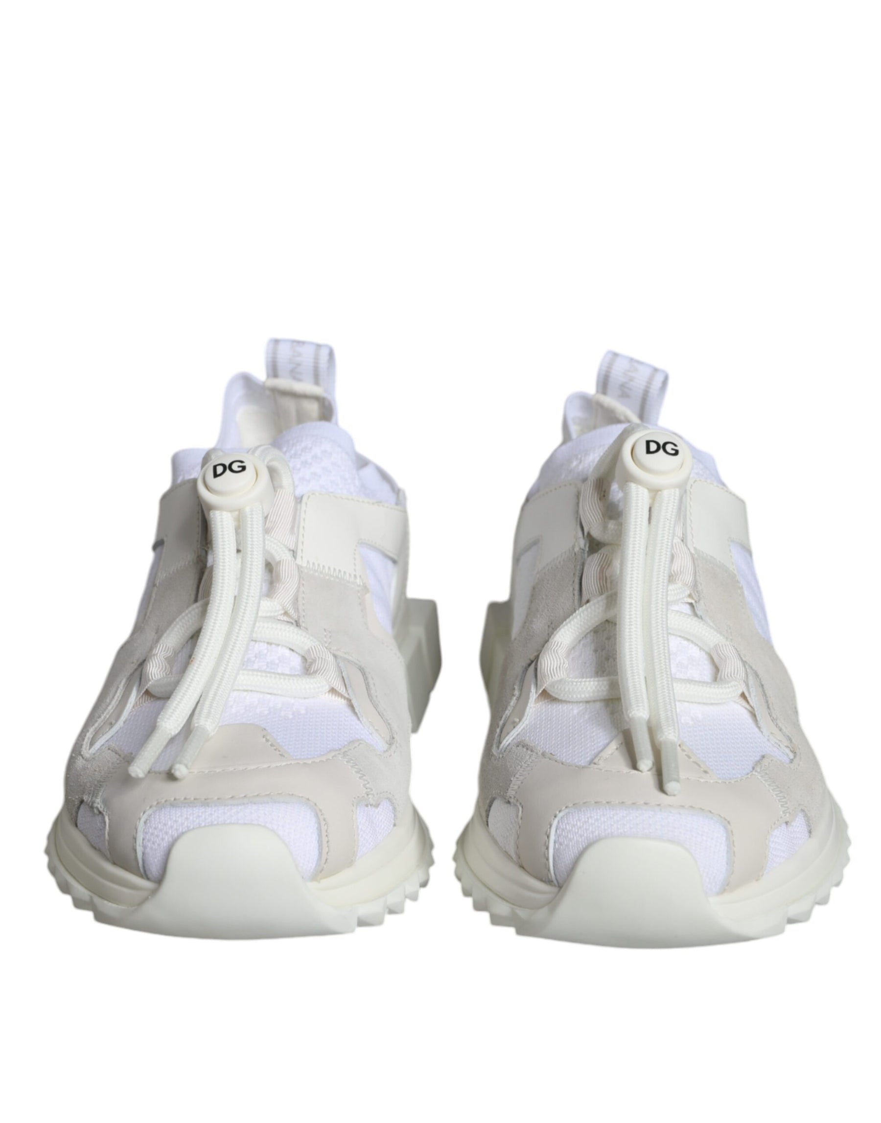 Dolce & Gabbana White Mesh Sorrento Trekking Sneakers Shoes | Regal Royce
