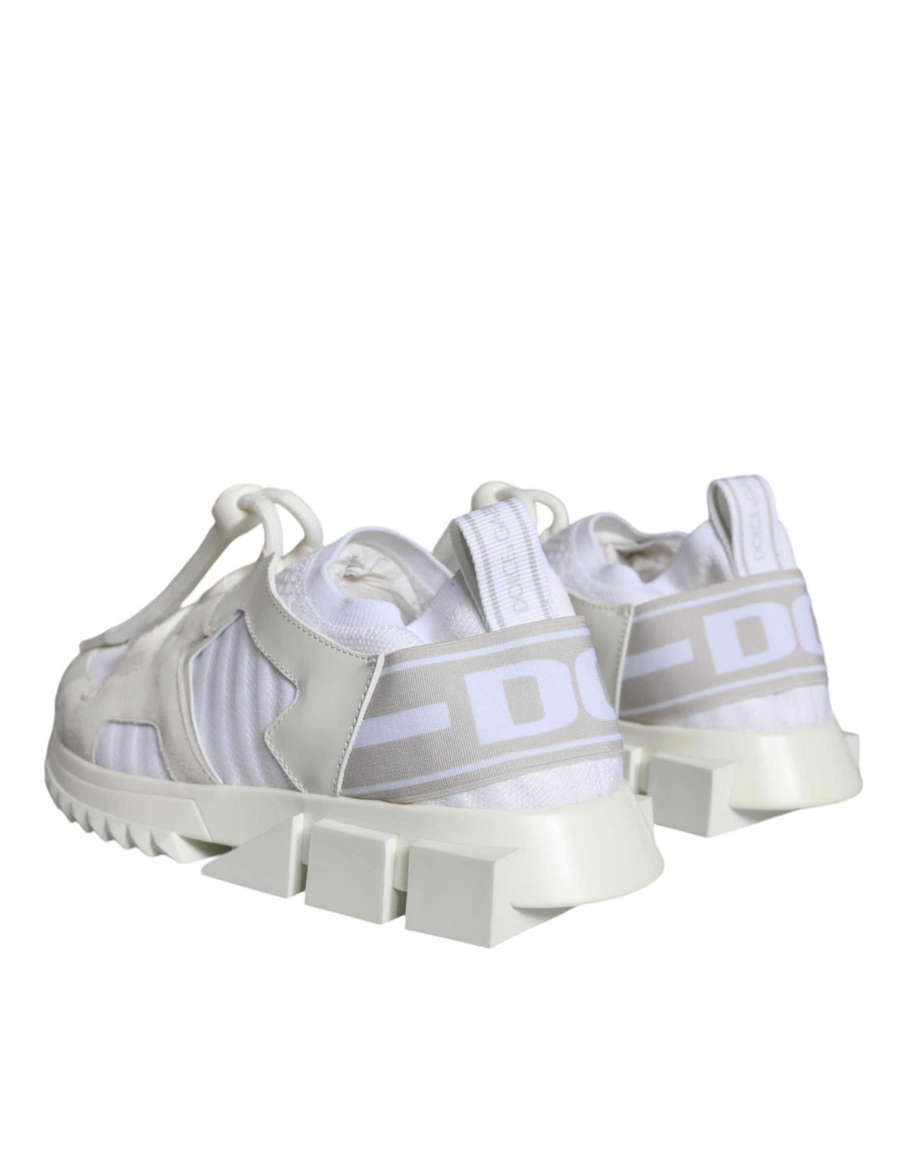 Dolce & Gabbana White Mesh Sorrento Trekking Sneakers Shoes | Regal Royce