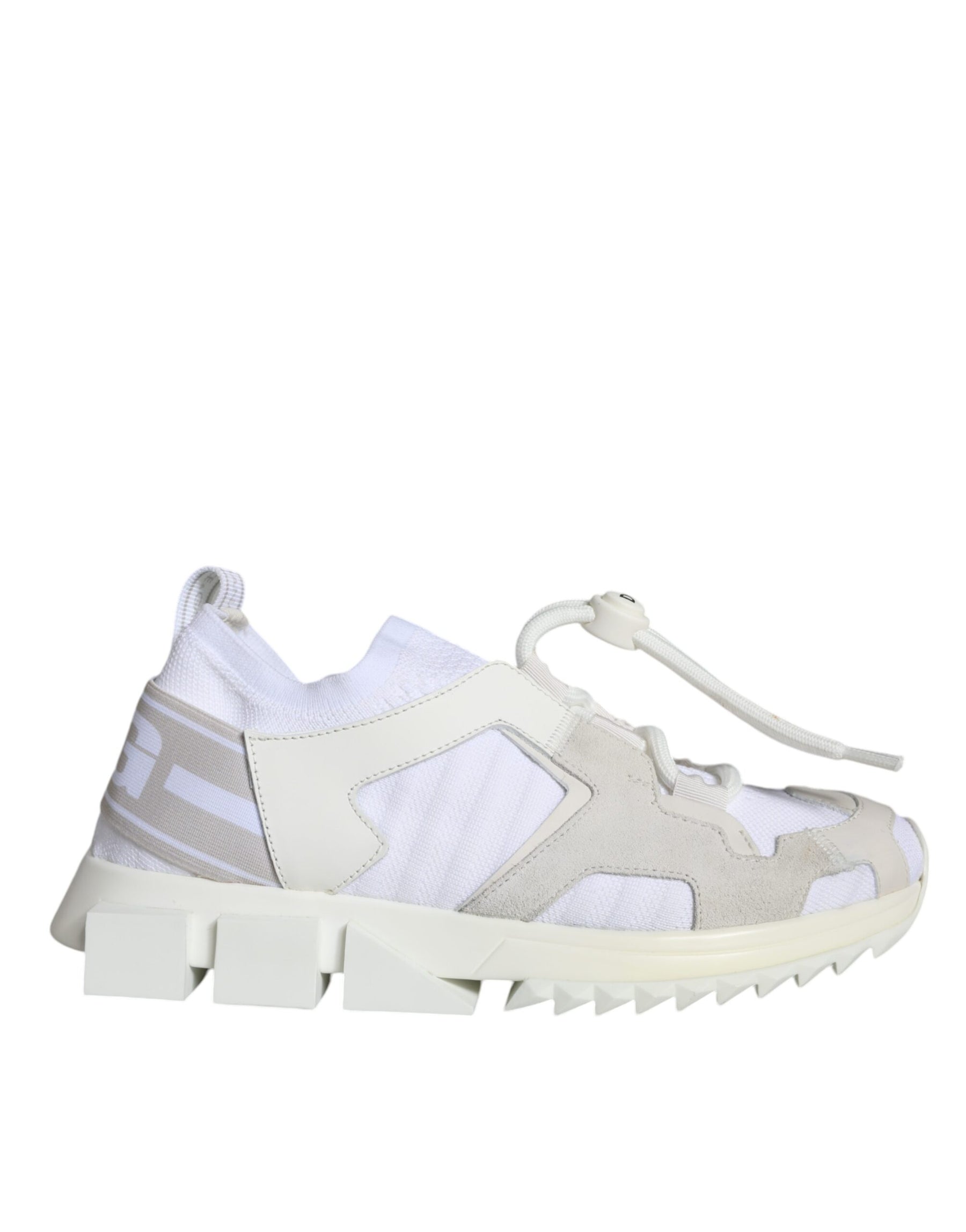 Dolce & Gabbana White Mesh Sorrento Trekking Sneakers Shoes | Regal Royce