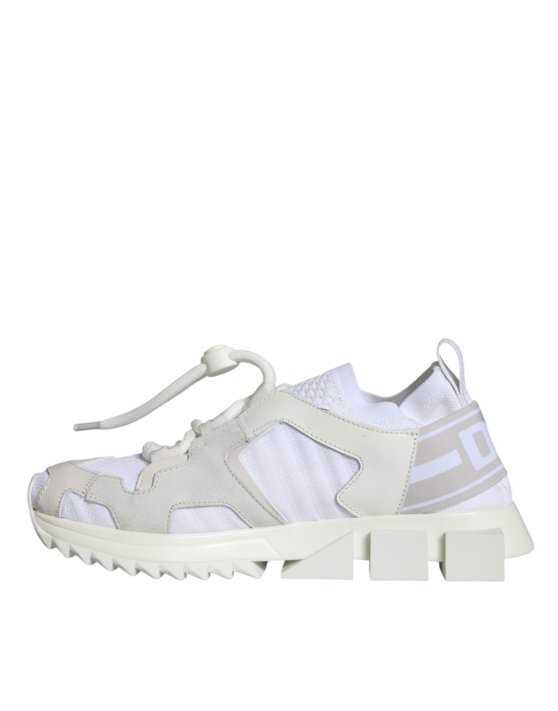 Dolce & Gabbana White Mesh Sorrento Trekking Sneakers Shoes | Regal Royce