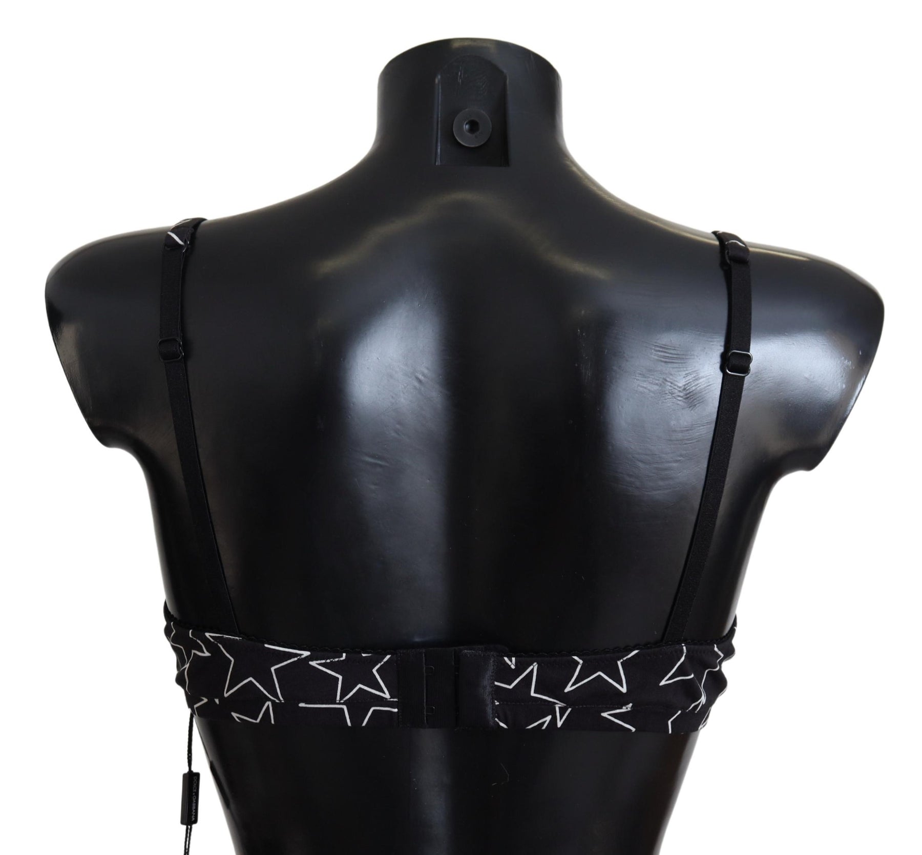 Dolce & Gabbana Black Millennials Star Non Wire Cotton Bra Underwear | Regal Royce