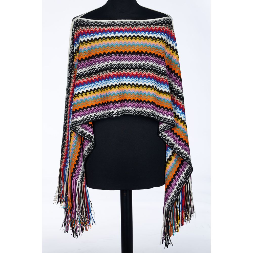 Missoni Multicolor Wool Women Poncho | Regal Royce