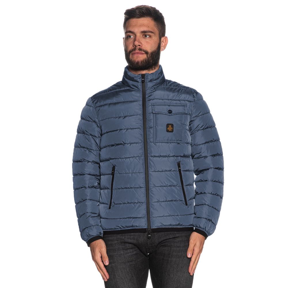 Refrigiwear Blue Nylon Men Jacket