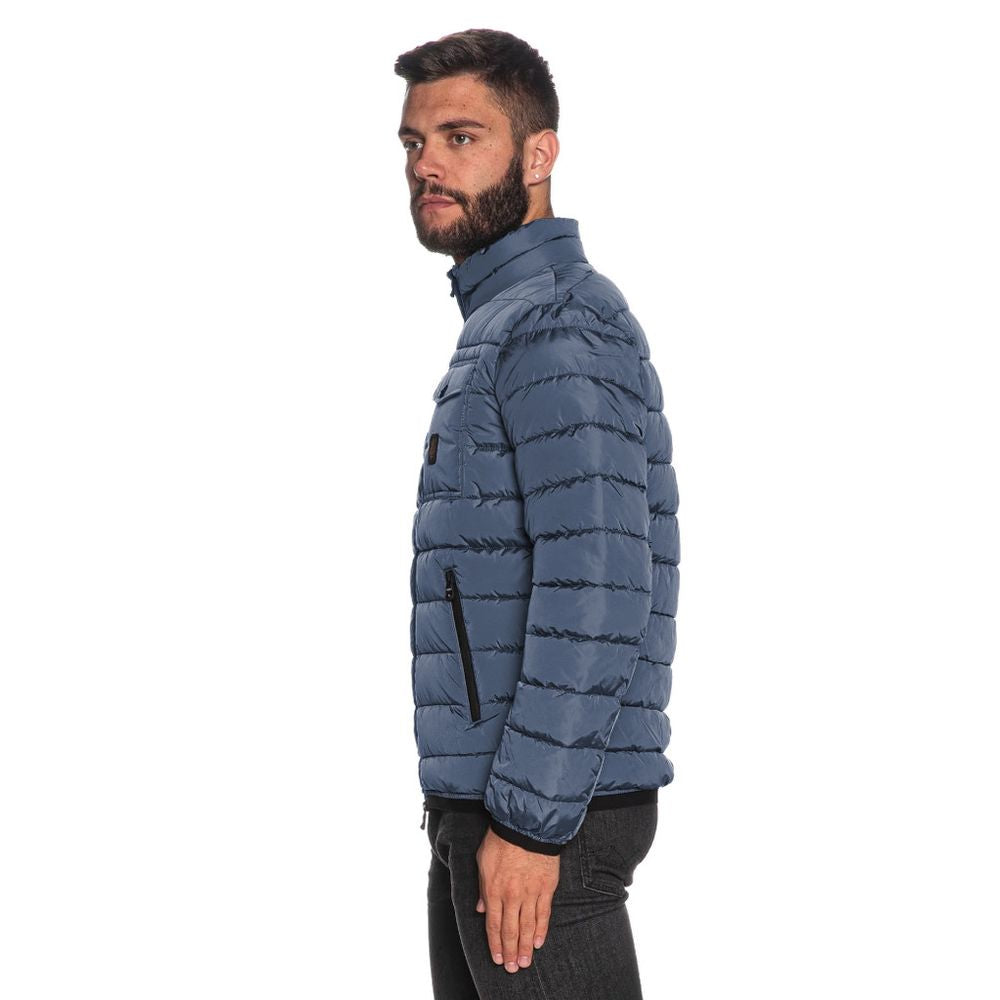 Refrigiwear Blue Nylon Men Jacket