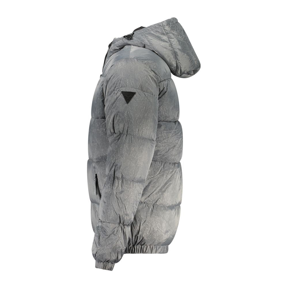 Guess Jeans Gray Polyamide Jacket | Regal Royce