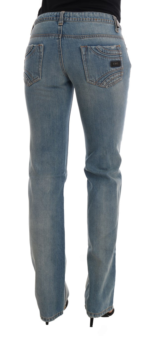 Costume National Blue Wash Cotton Classic Jeans | Regal Royce