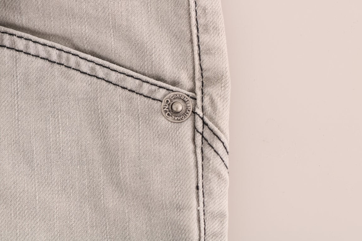 Costume National Gray Wash Cotton Slim Jeans | Regal Royce