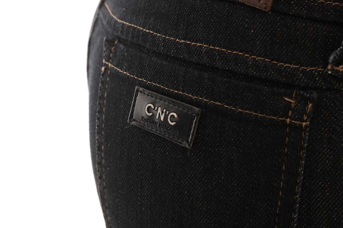 Costume National Blue Cotton Stretch Slim Fit Jeans | Regal Royce
