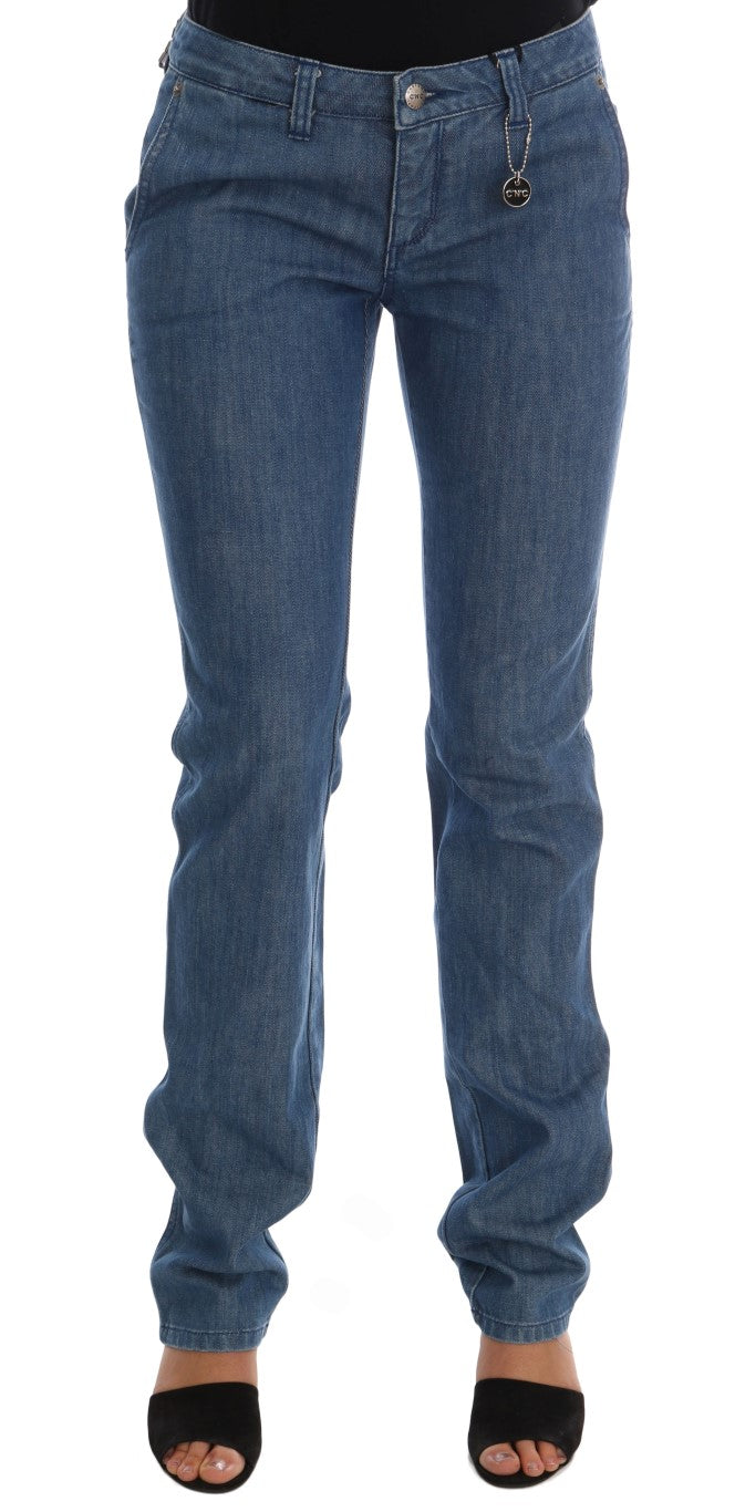 Costume National Blue Wash Cotton Slim Denim Jeans | Regal Royce