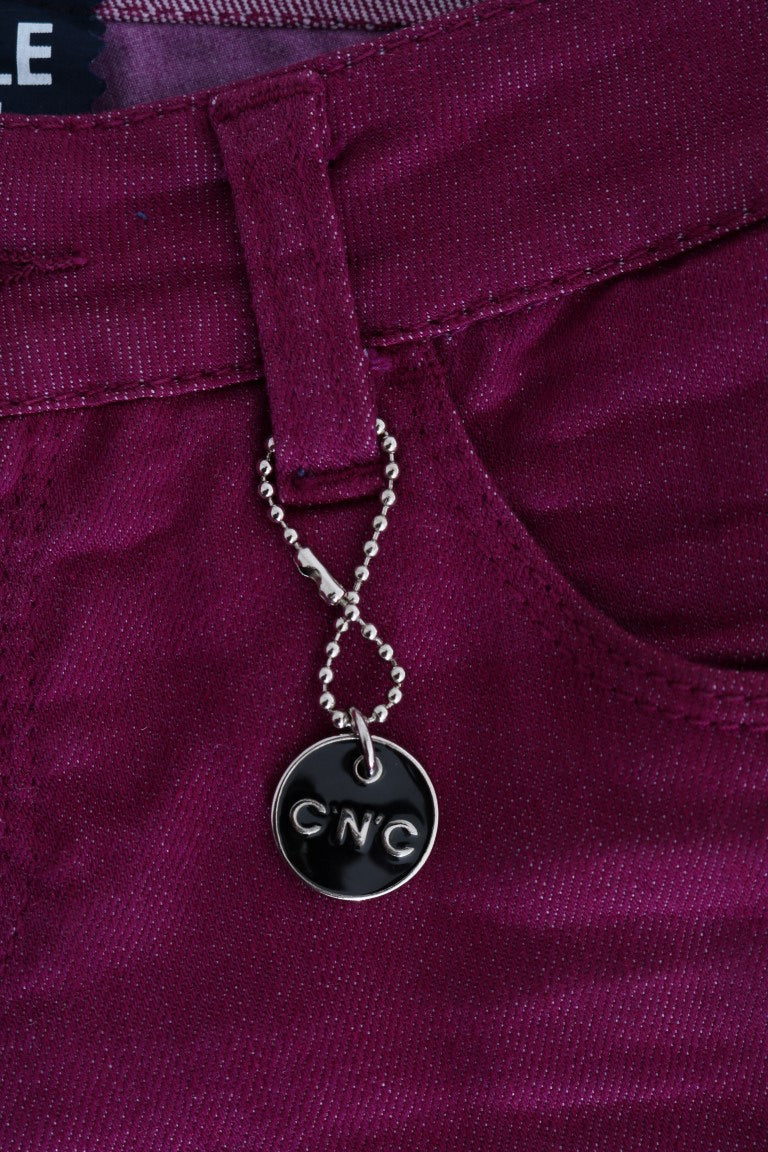 Costume National Purple Cotton Stretch Slim Denim Jeans | Regal Royce