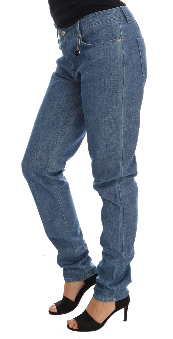 Costume National Blue Wash Cotton Boyfriend Fit Jeans | Regal Royce