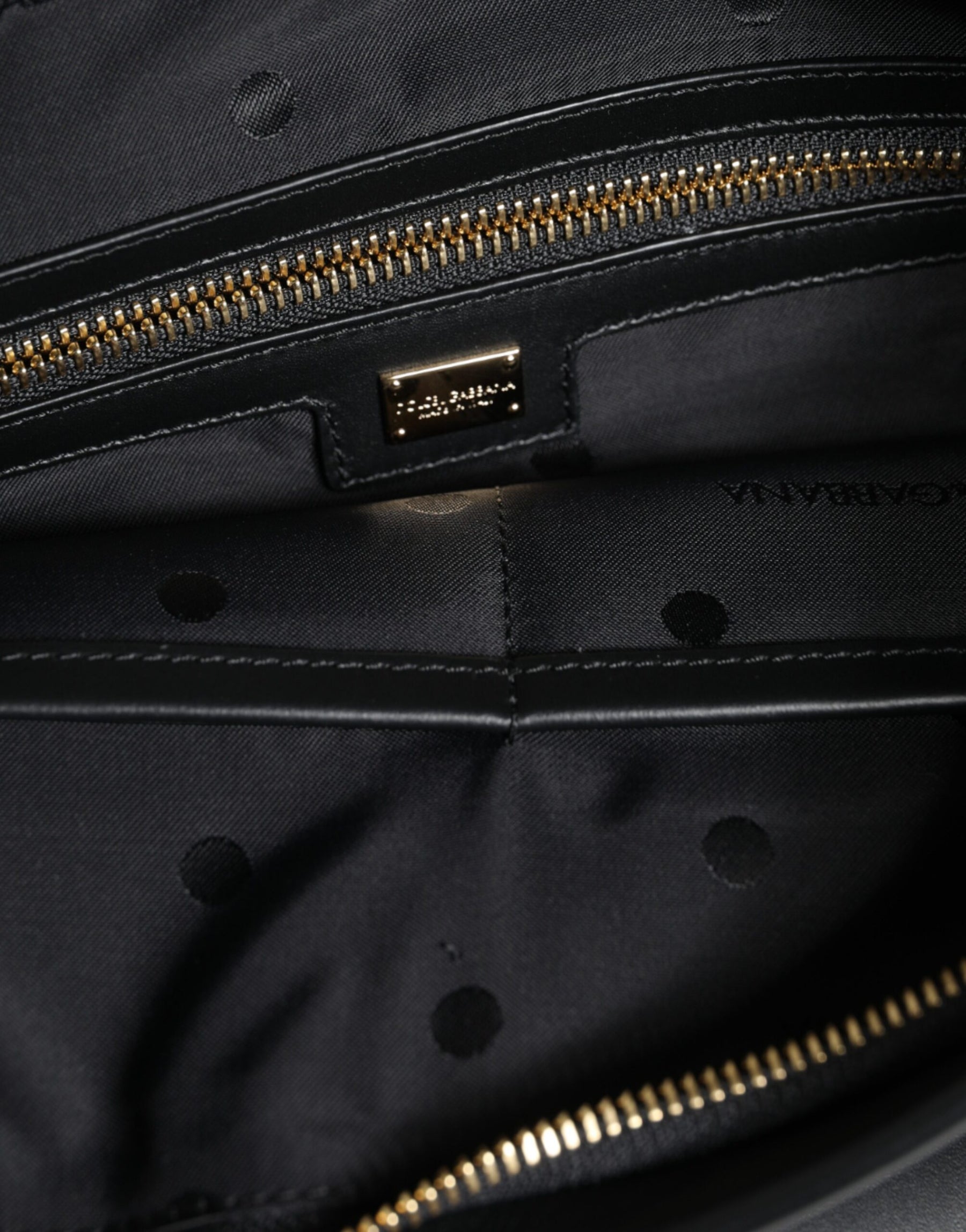 Dolce & Gabbana Black Calfskin Leather Mediterranean Pouch Bag | Regal Royce