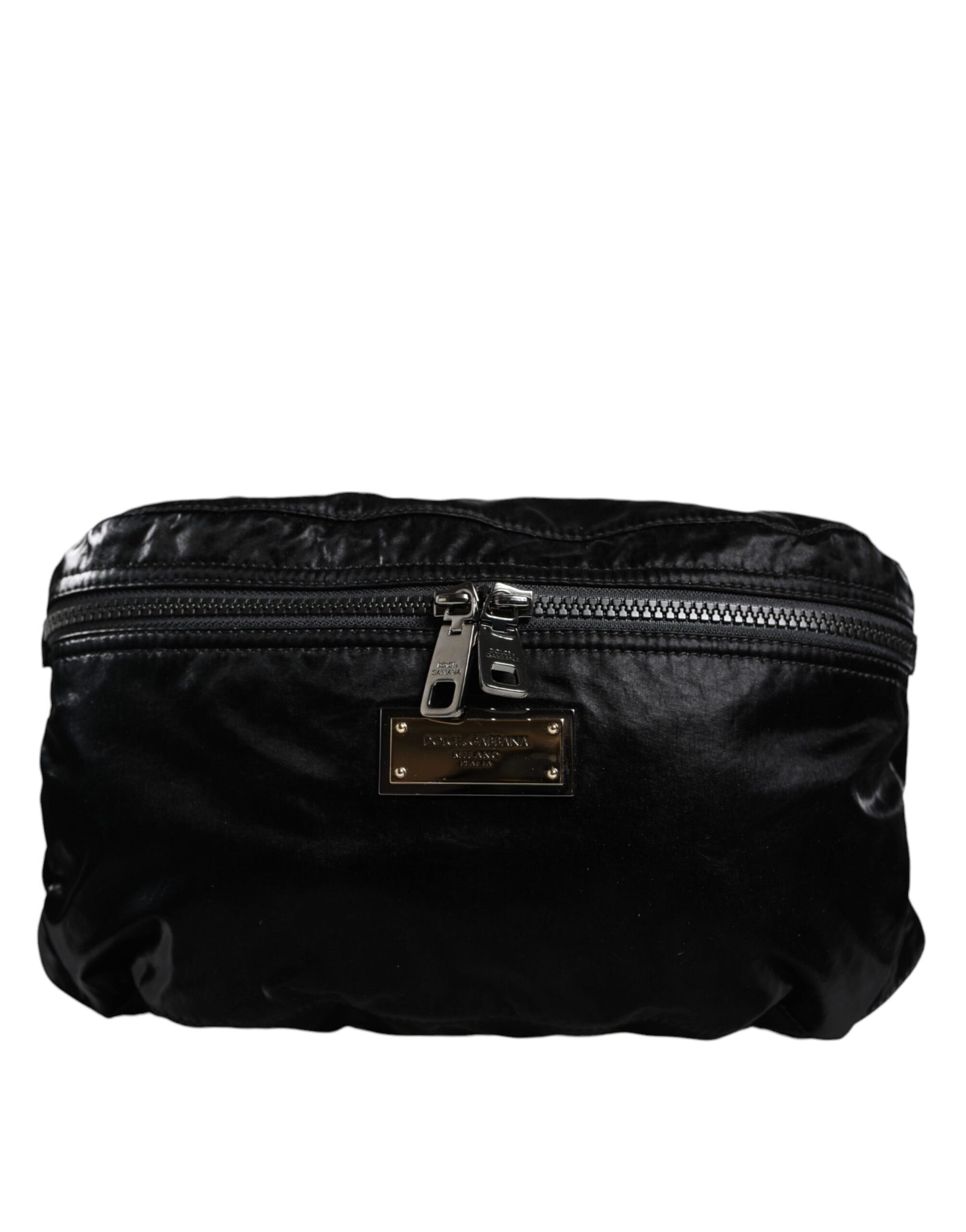 Dolce & Gabbana Black Nylon Fabric Belt Waist Fanny Pack Bag | Regal Royce