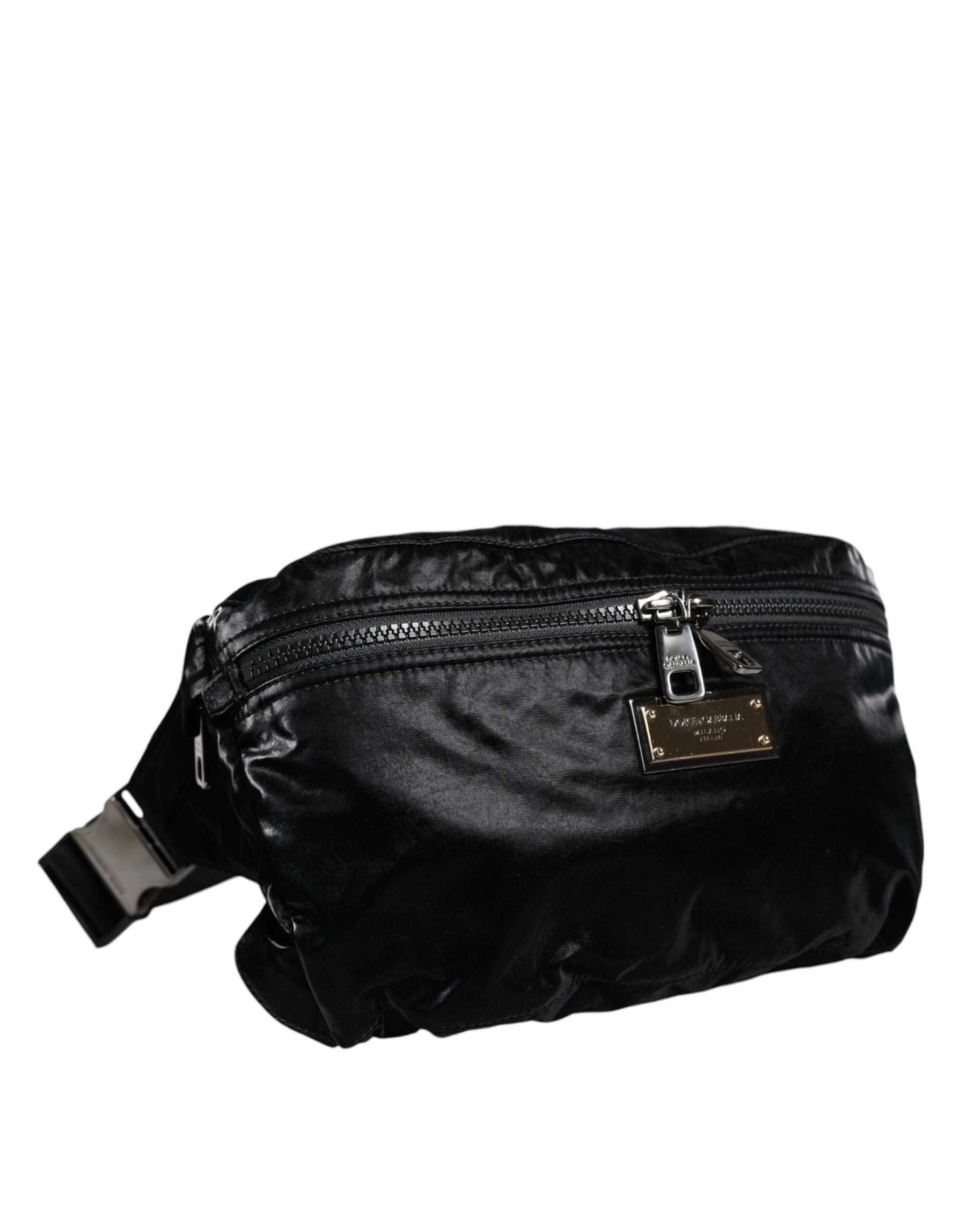 Dolce & Gabbana Black Nylon Fabric Belt Waist Fanny Pack Bag | Regal Royce