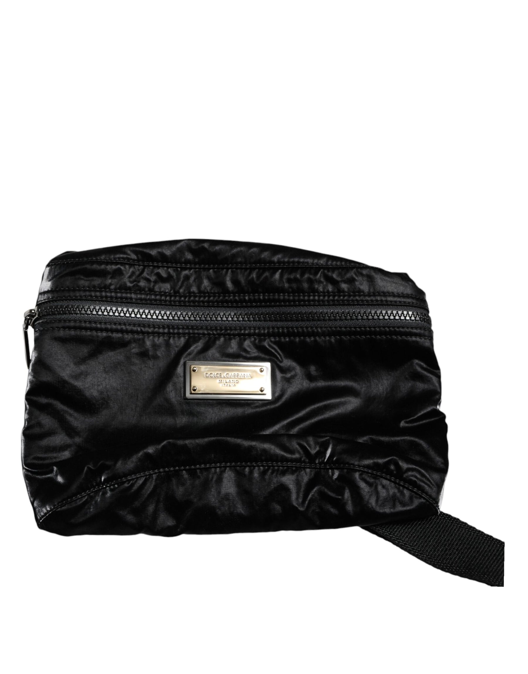 Dolce & Gabbana Black Nylon Fabric Belt Waist Fanny Pack Bag | Regal Royce