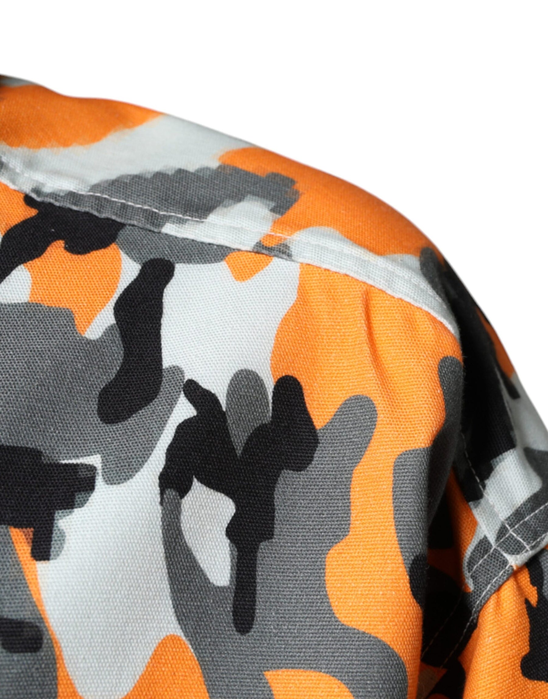 Dolce & Gabbana Multicolor Camouflage Cotton Denim Collared Jacket | Regal Royce