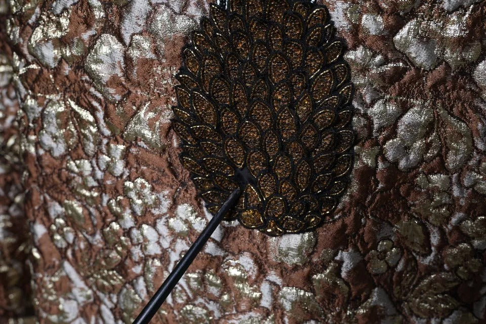 Dolce & Gabbana Brown Jacquard Mambo Pineapple Pullover Sweater | Regal Royce