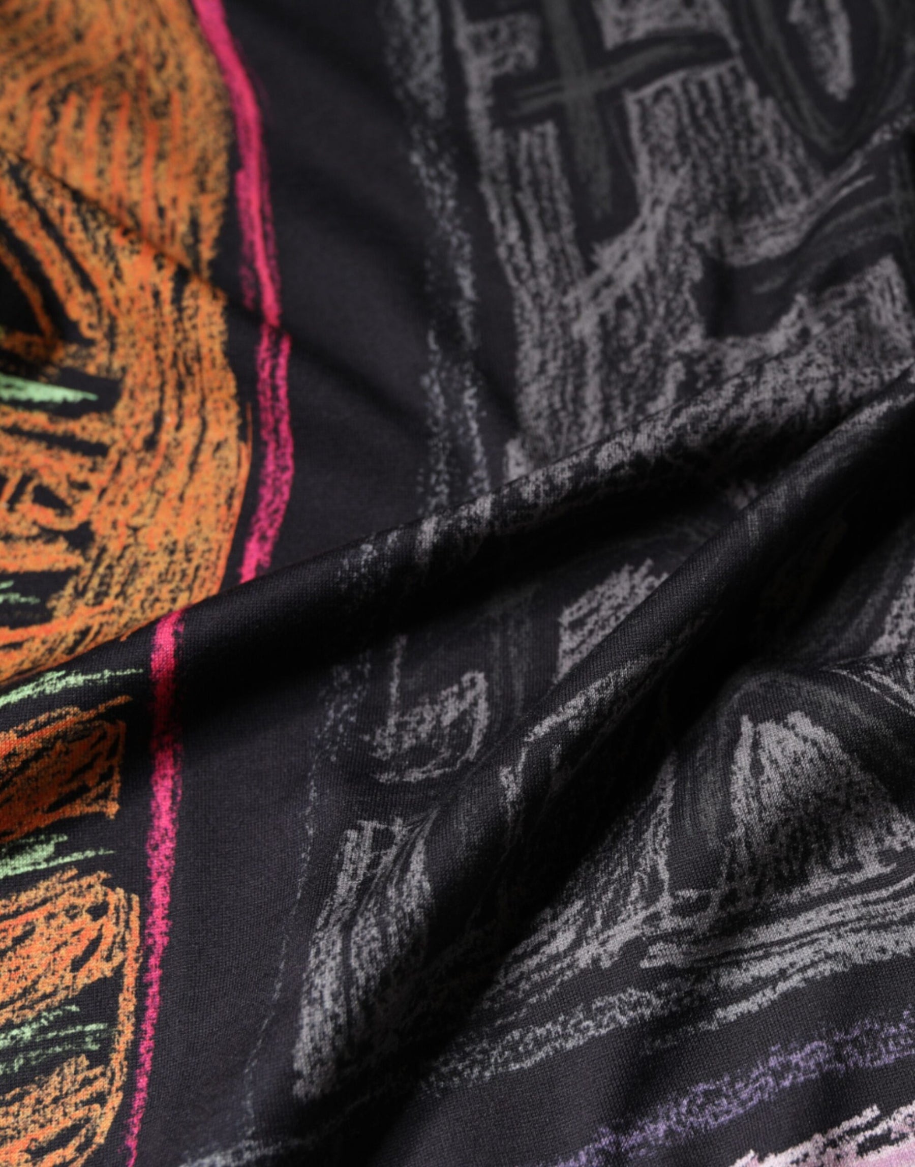 Dolce & Gabbana Multicolor Graphic Print Cotton T-shirt | Regal Royce