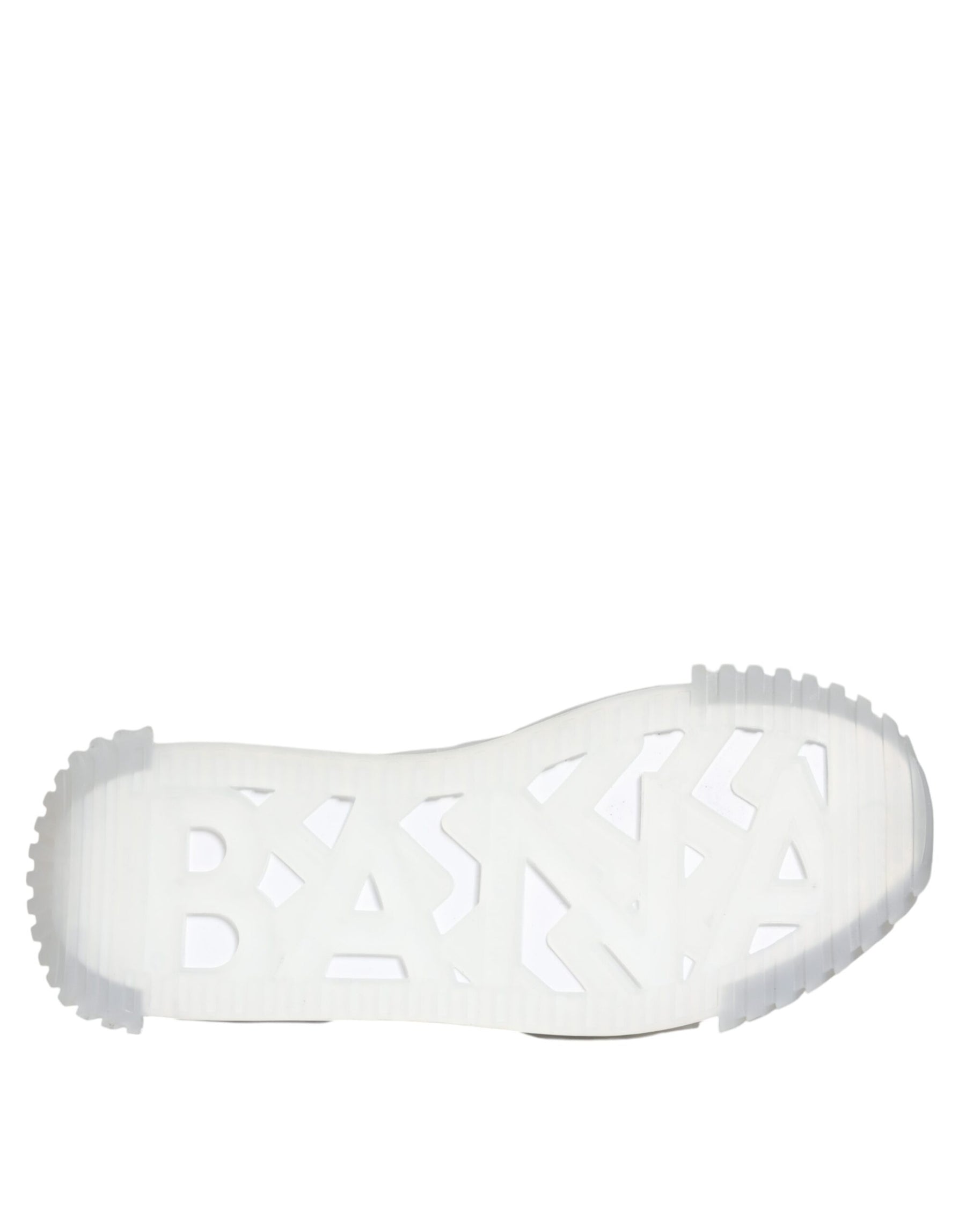 Dolce & Gabbana Silver Black Nylon NS1 Low Top Sneakers Shoes | Regal Royce