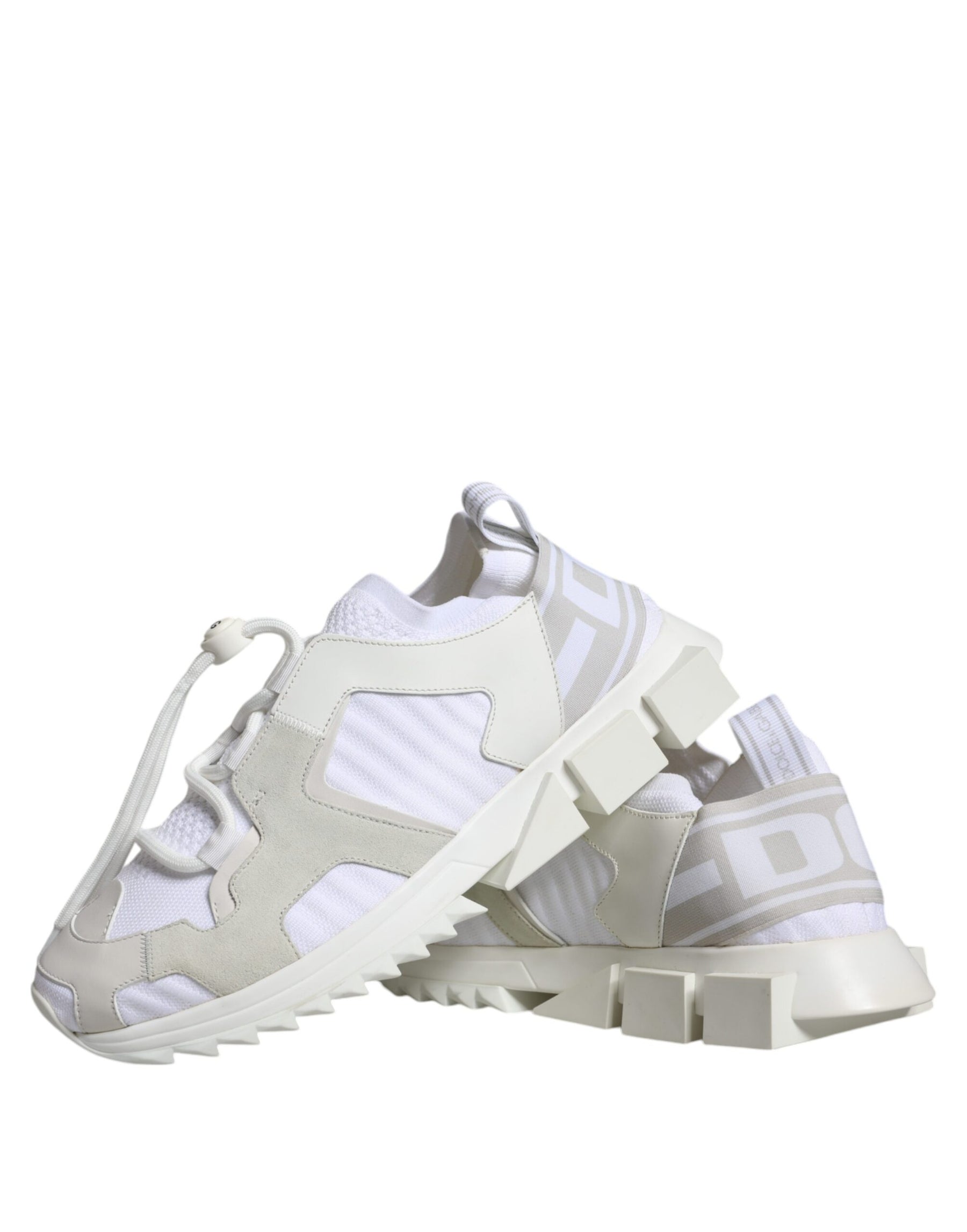 Dolce & Gabbana White Mesh Sorrento Trekking Sneakers Shoes | Regal Royce