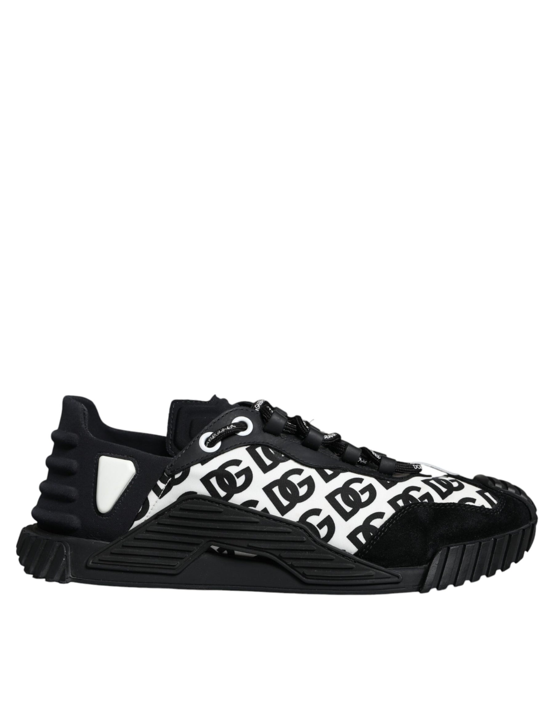 Dolce & Gabbana Black Logo Lace Up Low Top NS1 Sneakers Shoes | Regal Royce