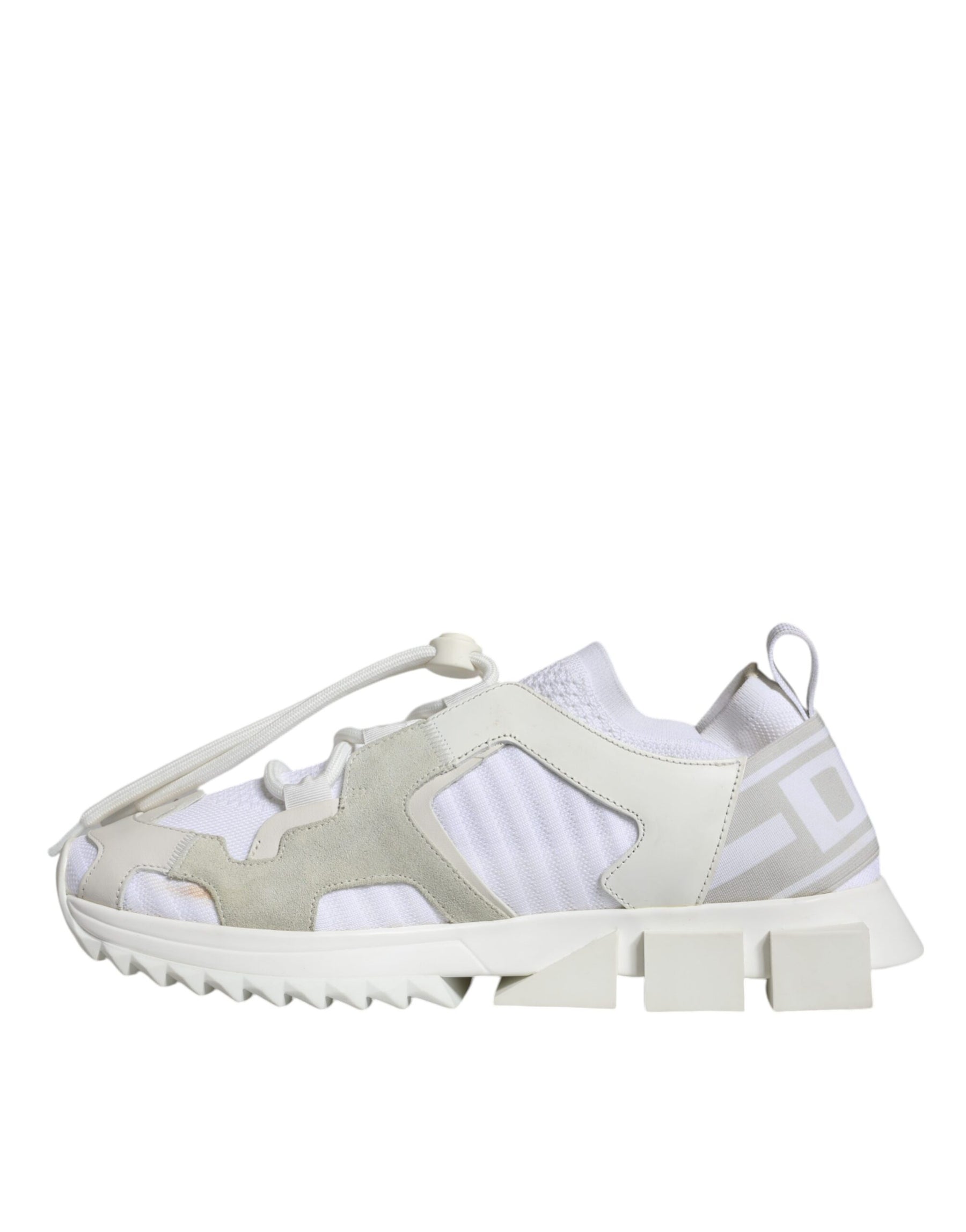 Dolce & Gabbana White Mesh Sorrento Trekking Sneakers Shoes | Regal Royce