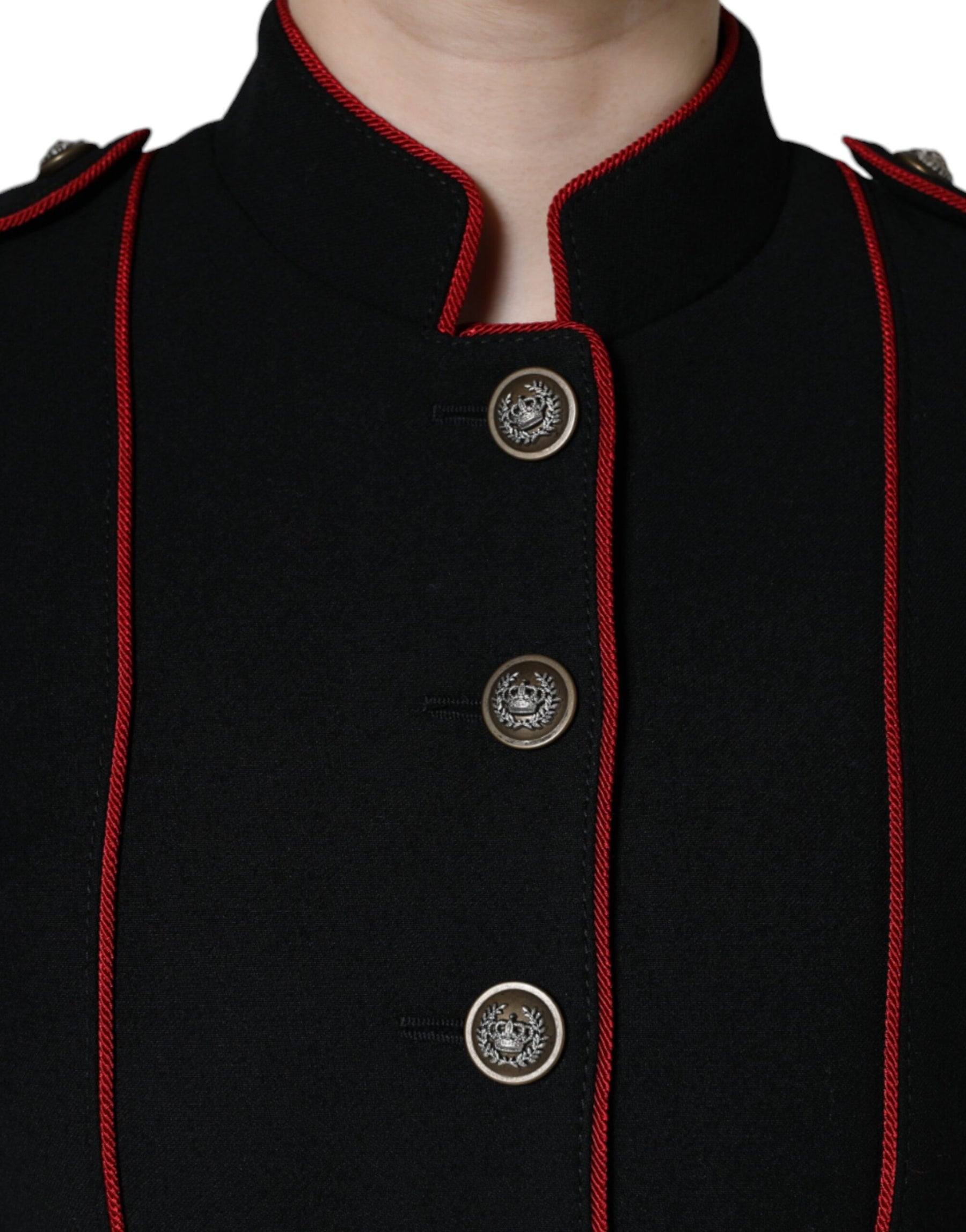 Dolce & Gabbana Black Single Breasted Trench Coat Jacket | Regal Royce