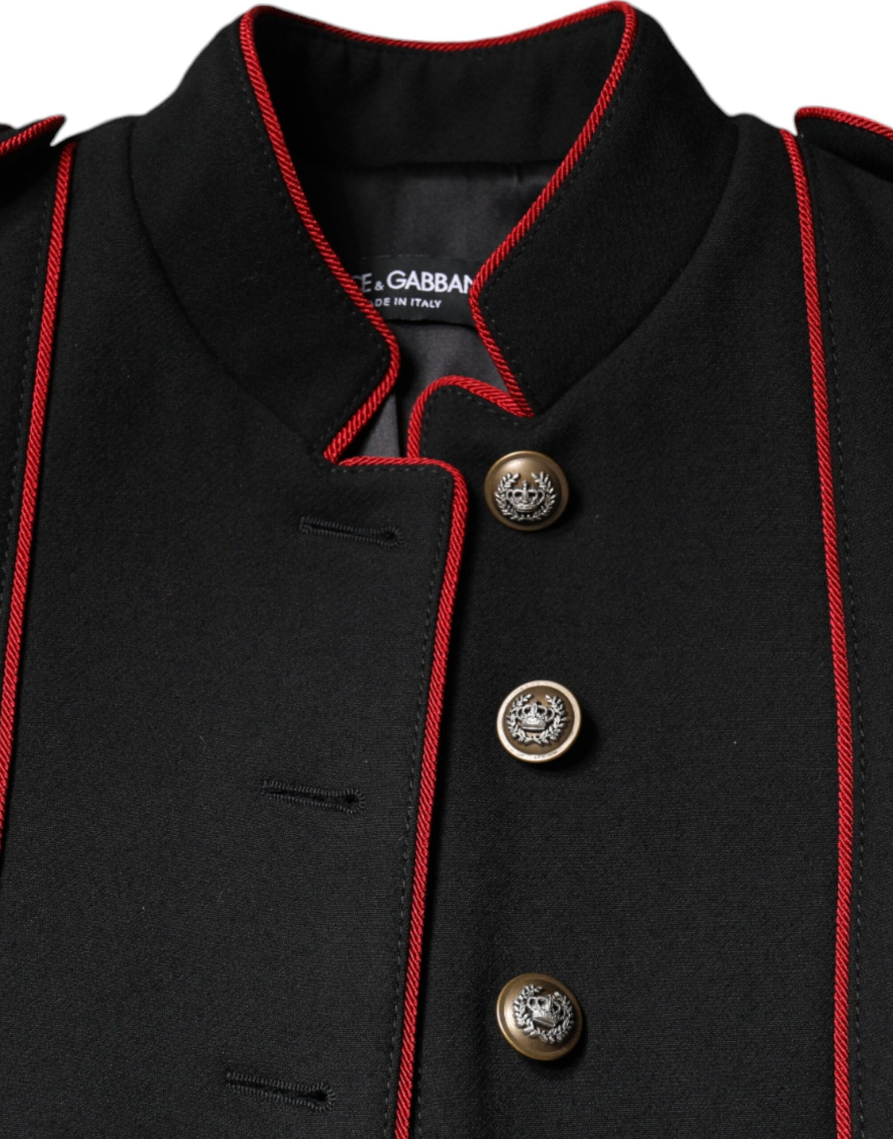 Dolce & Gabbana Black Single Breasted Trench Coat Jacket | Regal Royce