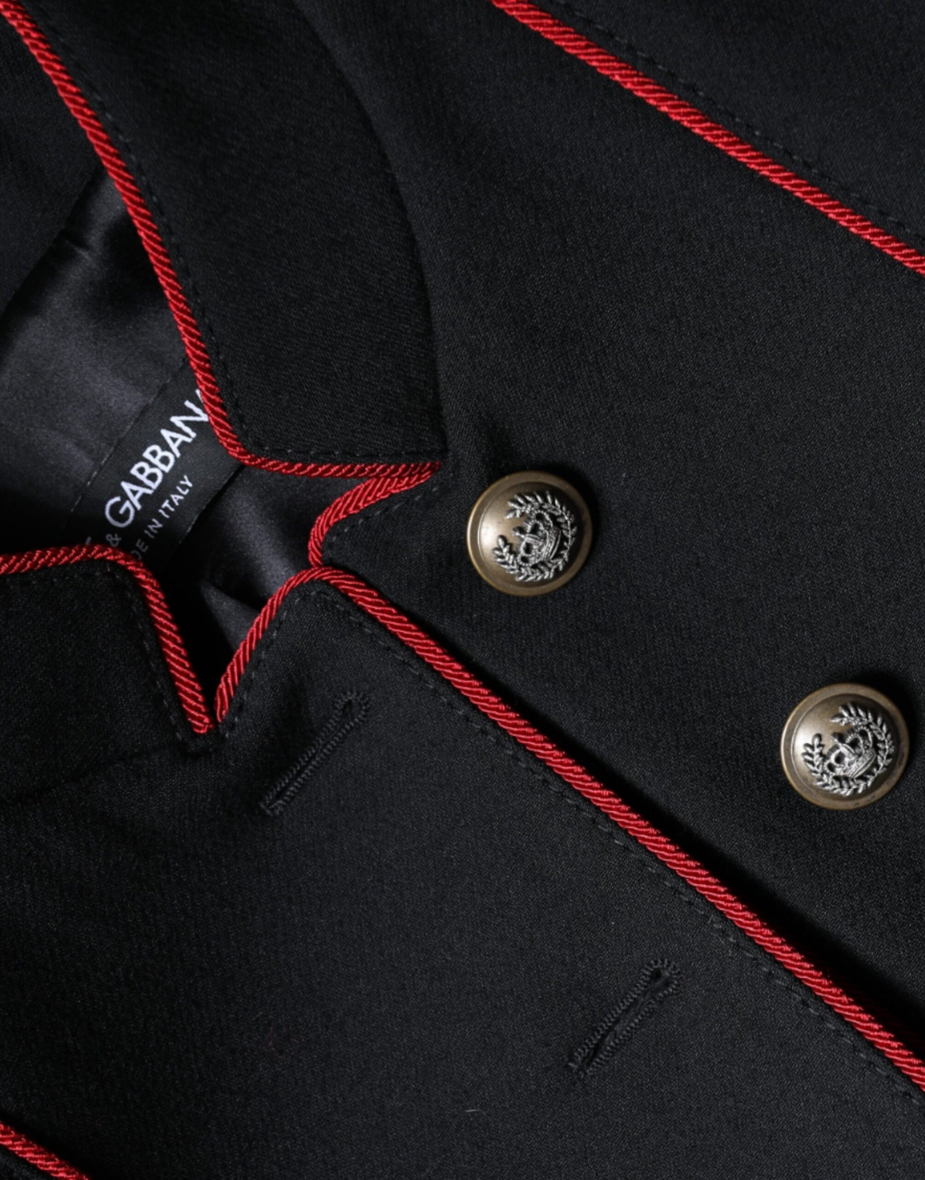 Dolce & Gabbana Black Single Breasted Trench Coat Jacket | Regal Royce