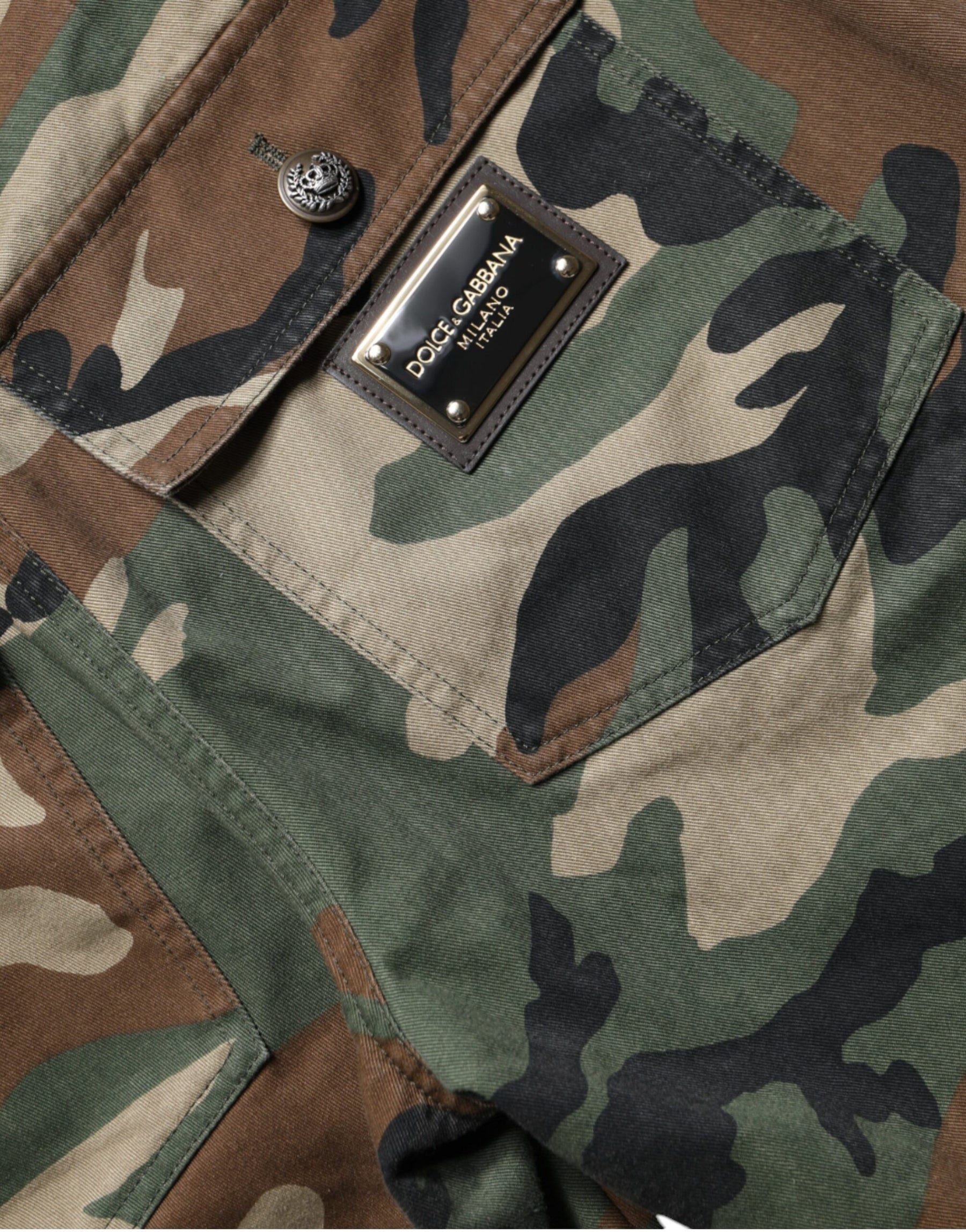 Dolce & Gabbana Multicolor Camouflage Cargo Pants | Regal Royce